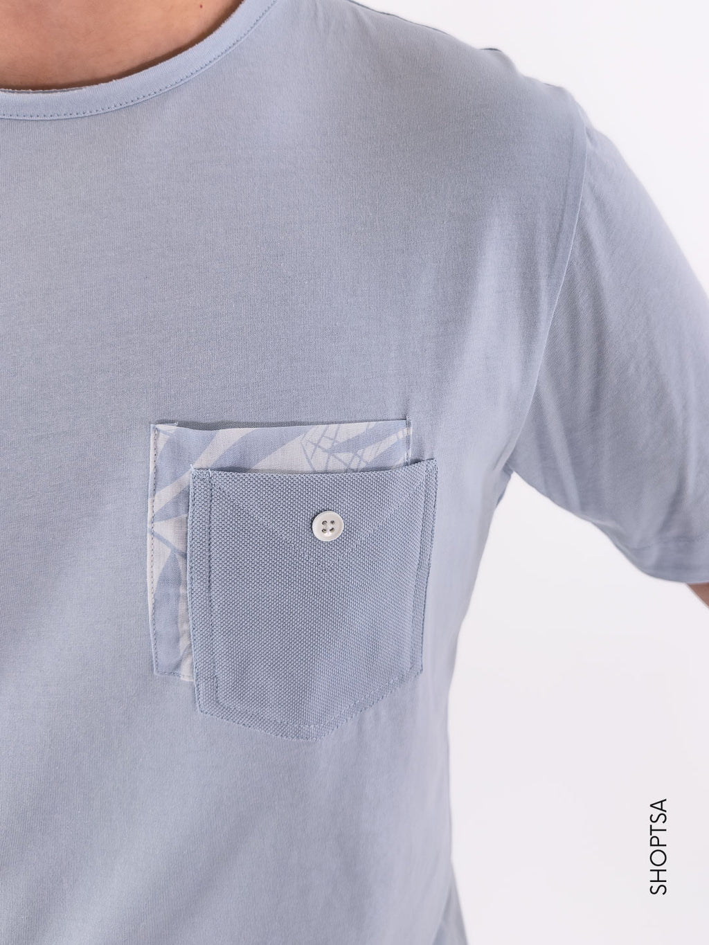T-shirt in Cotone con Taschino Applicato - Seinse - shopTSa