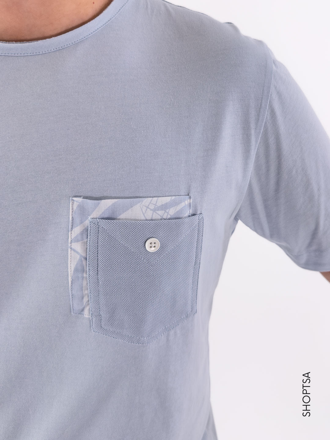 T-shirt in Cotone con Taschino Applicato - Seinse - shopTSa