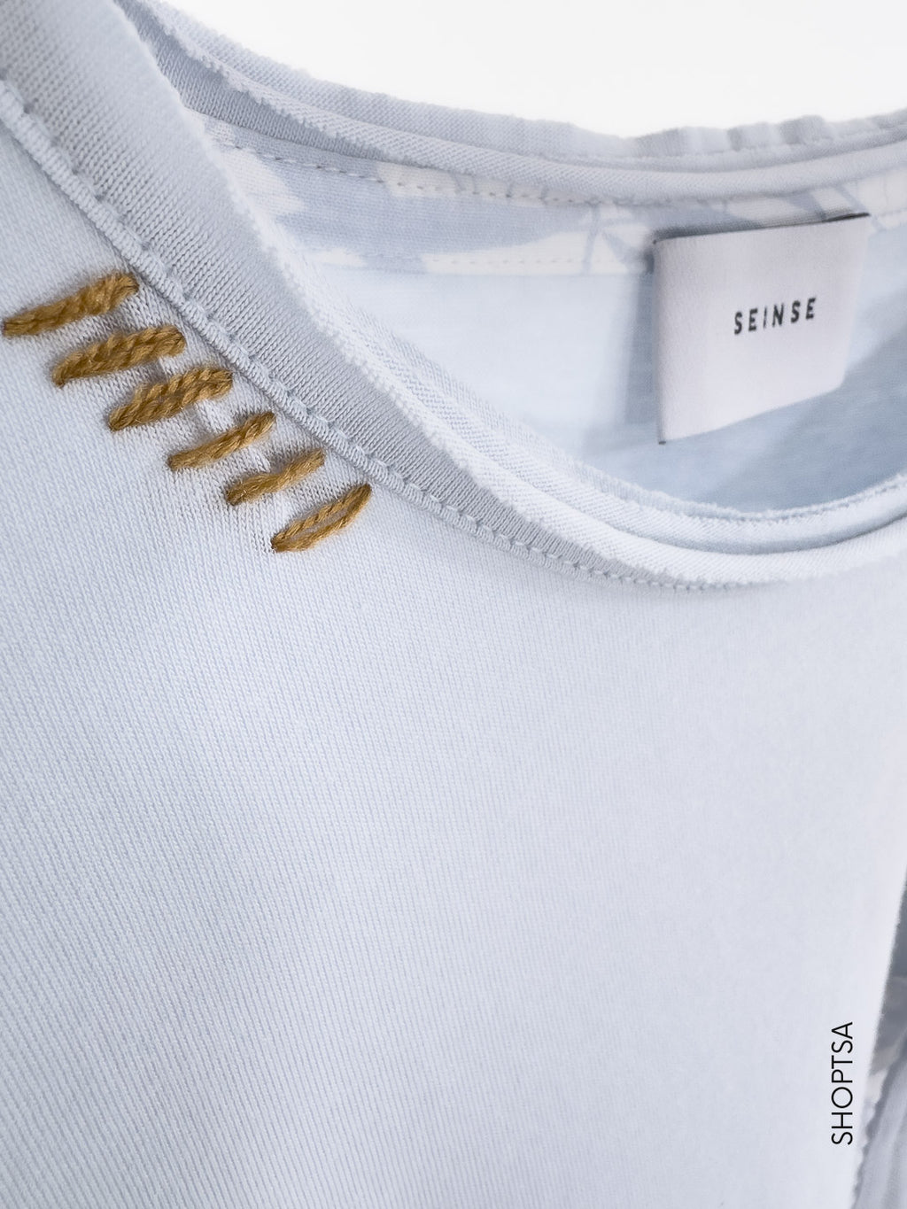 T-shirt in Cotone con Taschino Applicato - Seinse - shopTSa