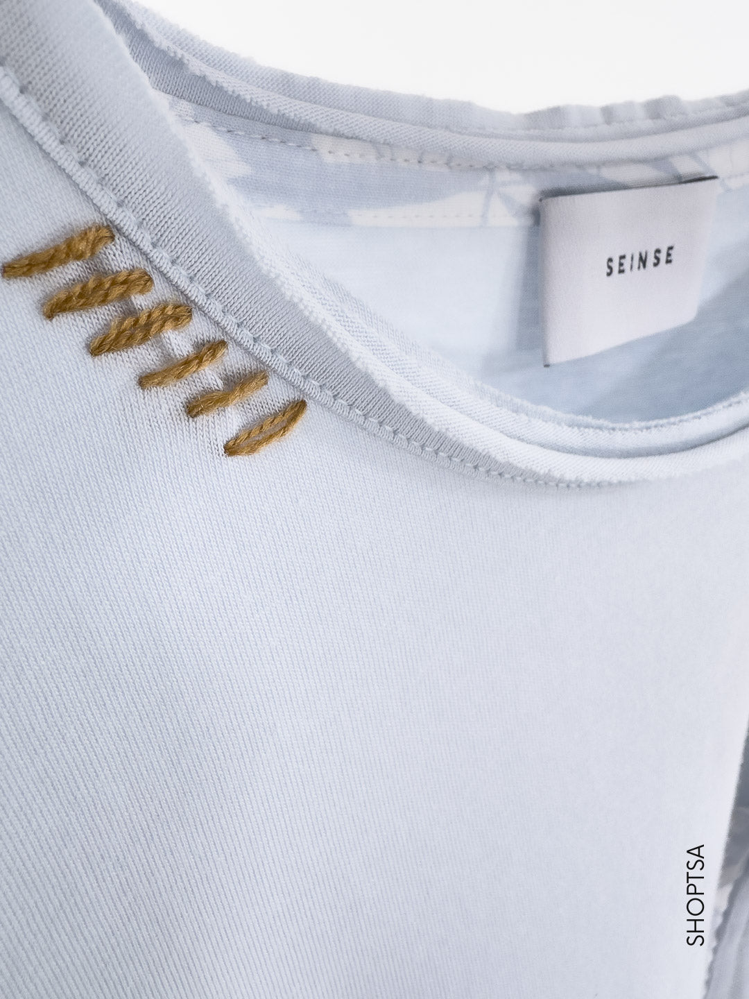 T-shirt in Cotone con Taschino Applicato - Seinse - shopTSa