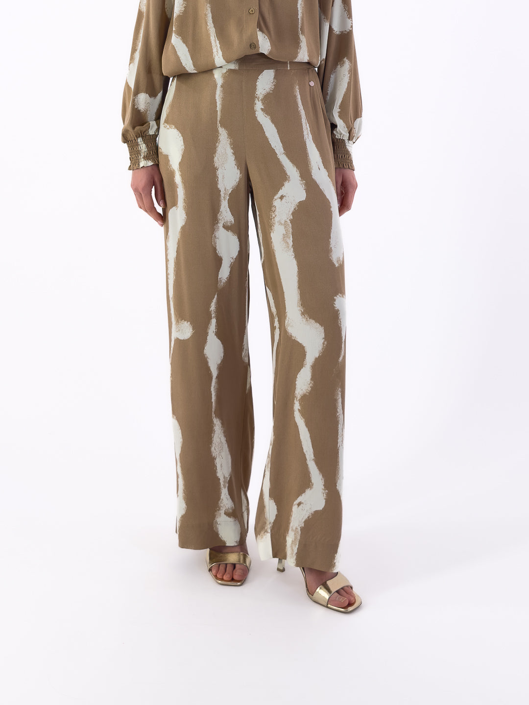 Pantalone palazzo con stampa 705228 - Numph - shopTSa