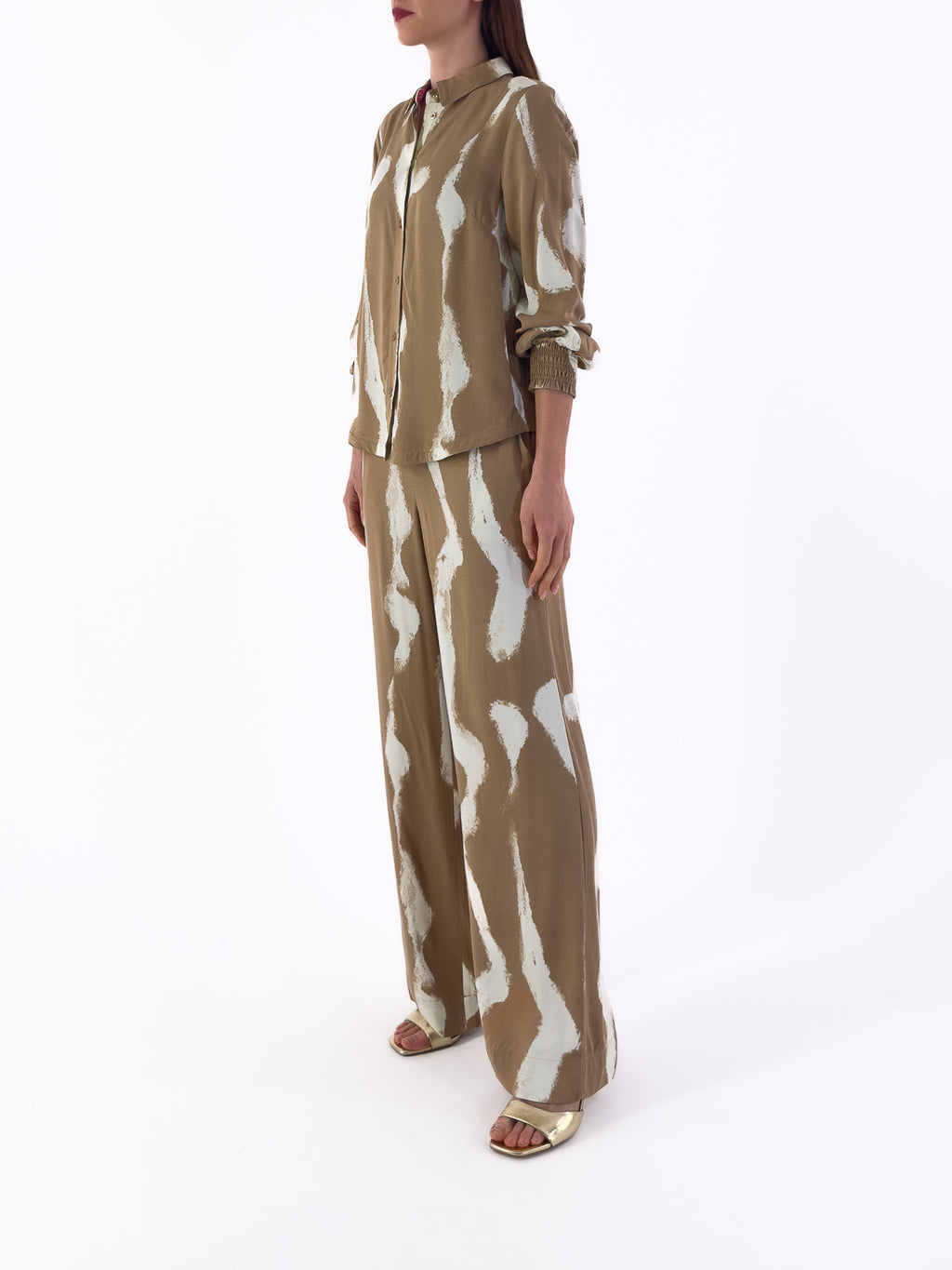 Pantalone palazzo con stampa 705228 - Numph - shopTSa