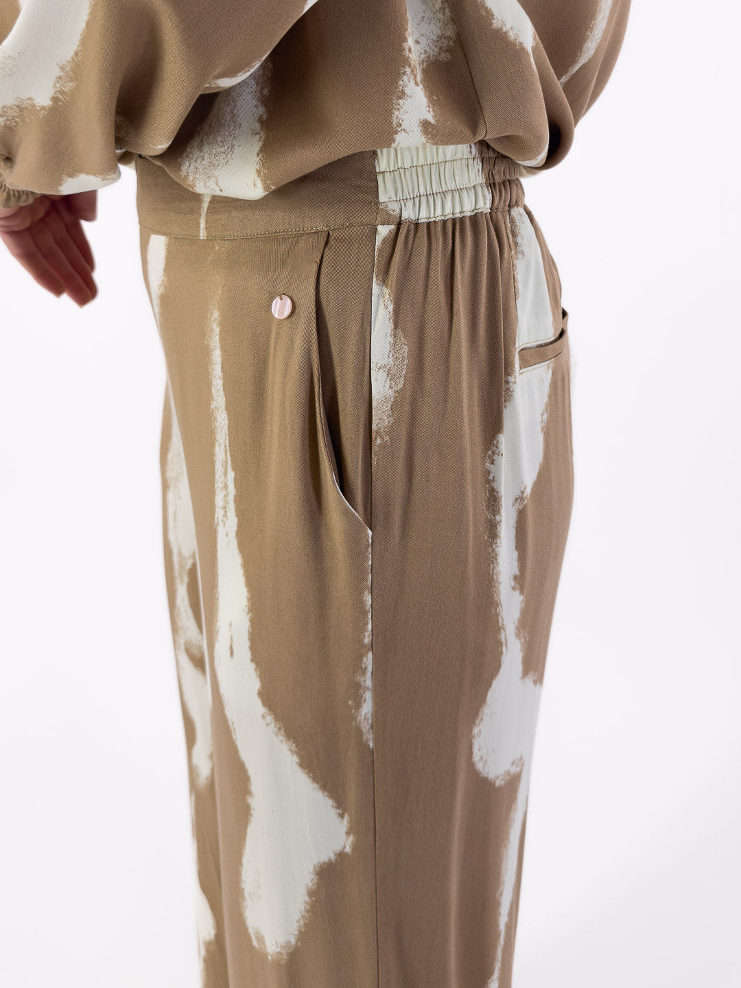 Pantalone palazzo con stampa 705228 - Numph - shopTSa