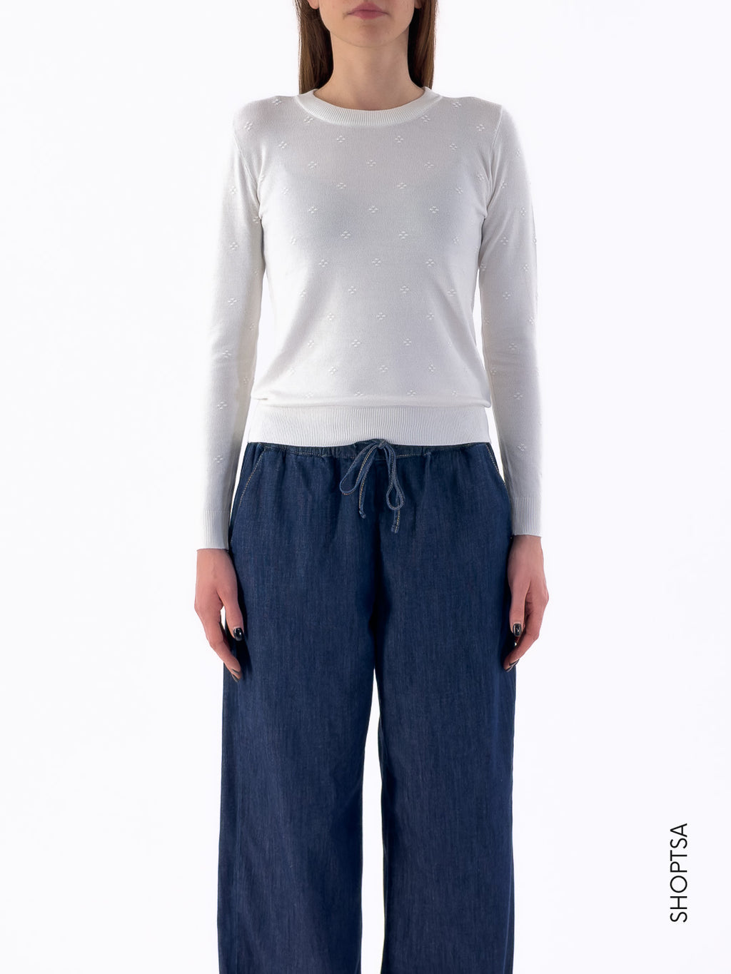 Maglioncino leggero bianco - Numph - shopTSa