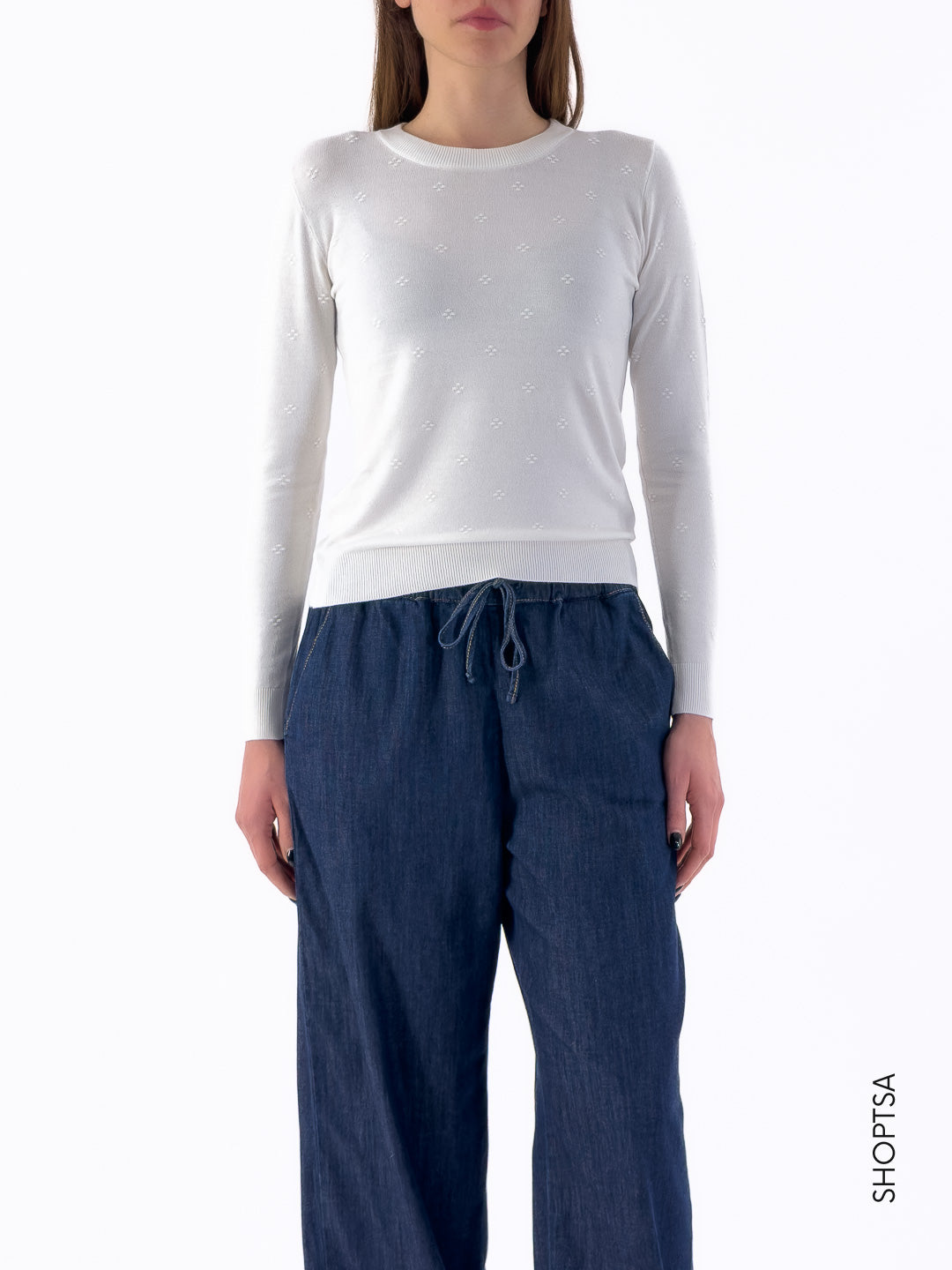 Maglioncino leggero bianco - Numph - shopTSa