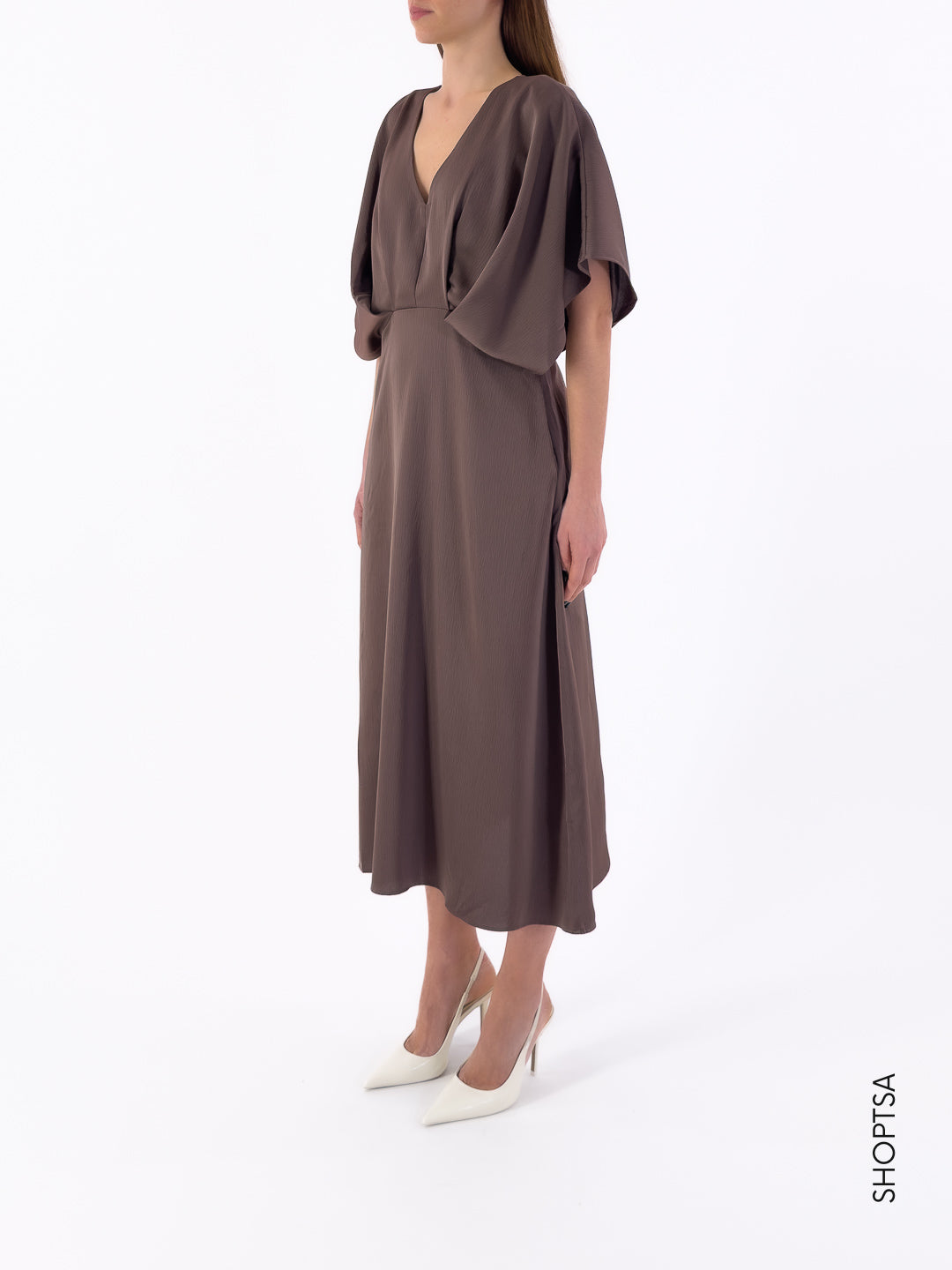 Abito midi cioccolato 705265