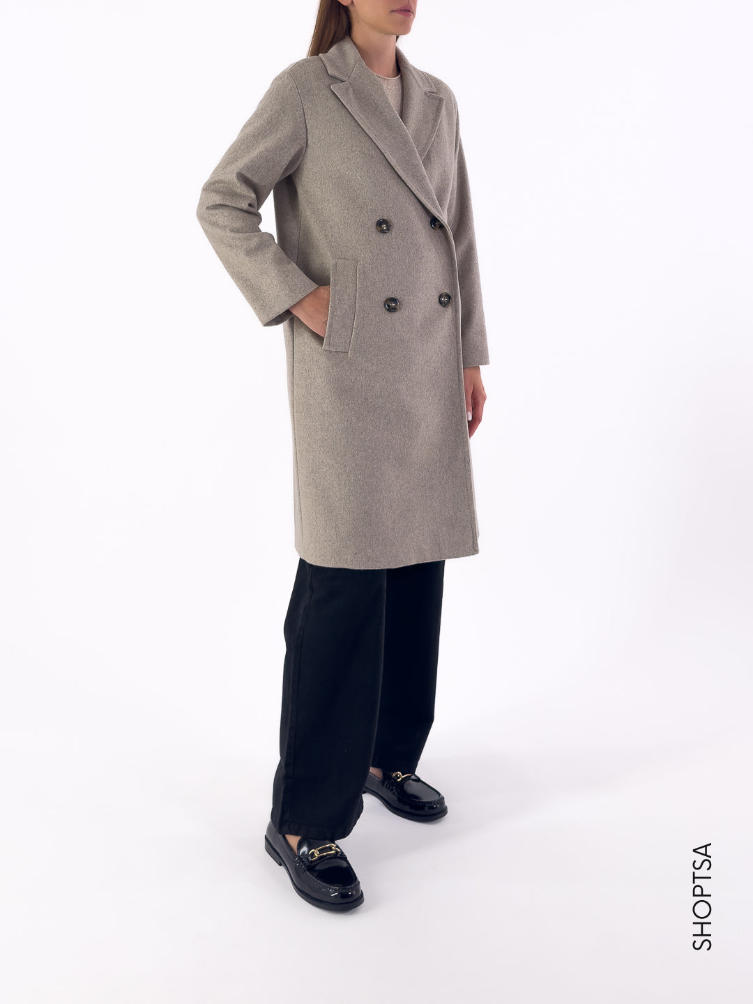 Cappotto lungo in lana ROLL