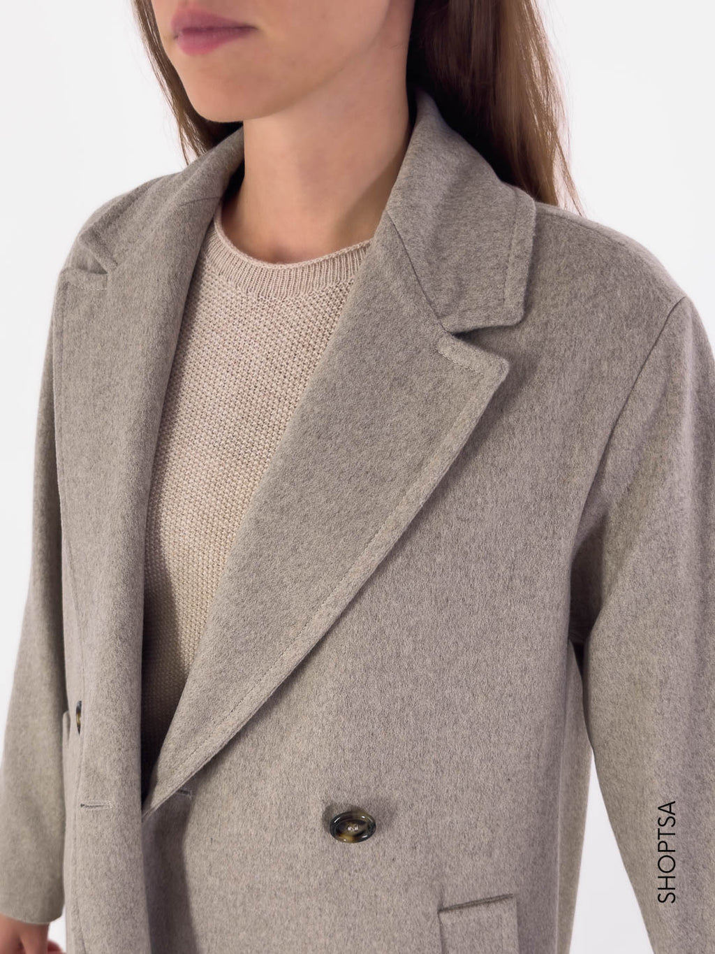 Cappotto lungo in lana ROLL