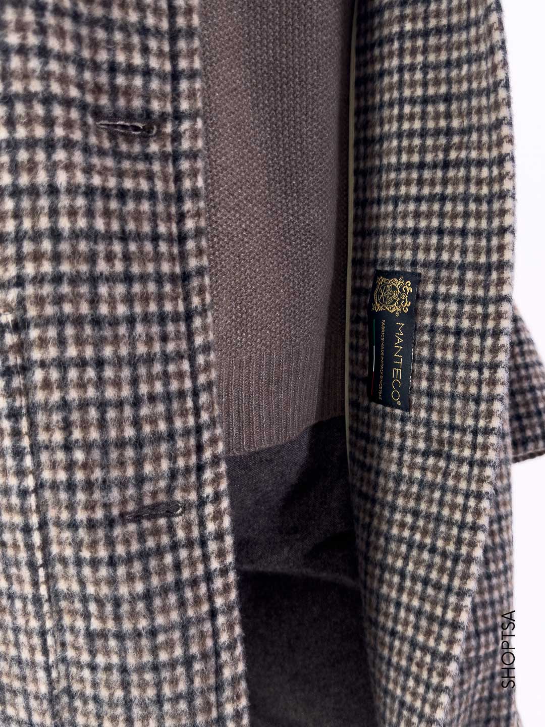 Cappotto quadretti lana ZINNIA