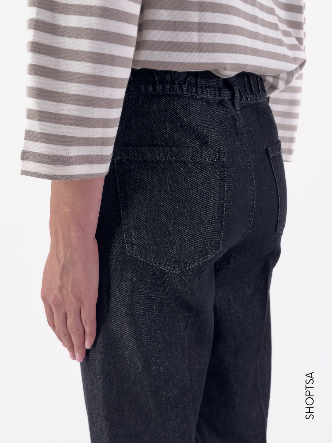 Jeans dritto nero PAINT