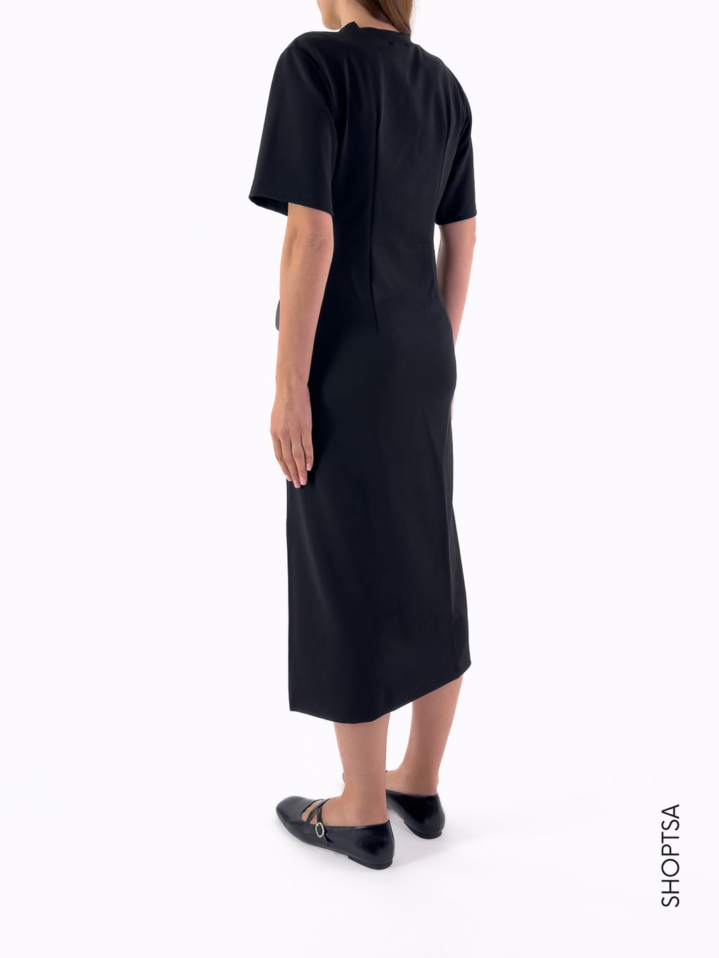 Abito stretch con spacco ANGELA