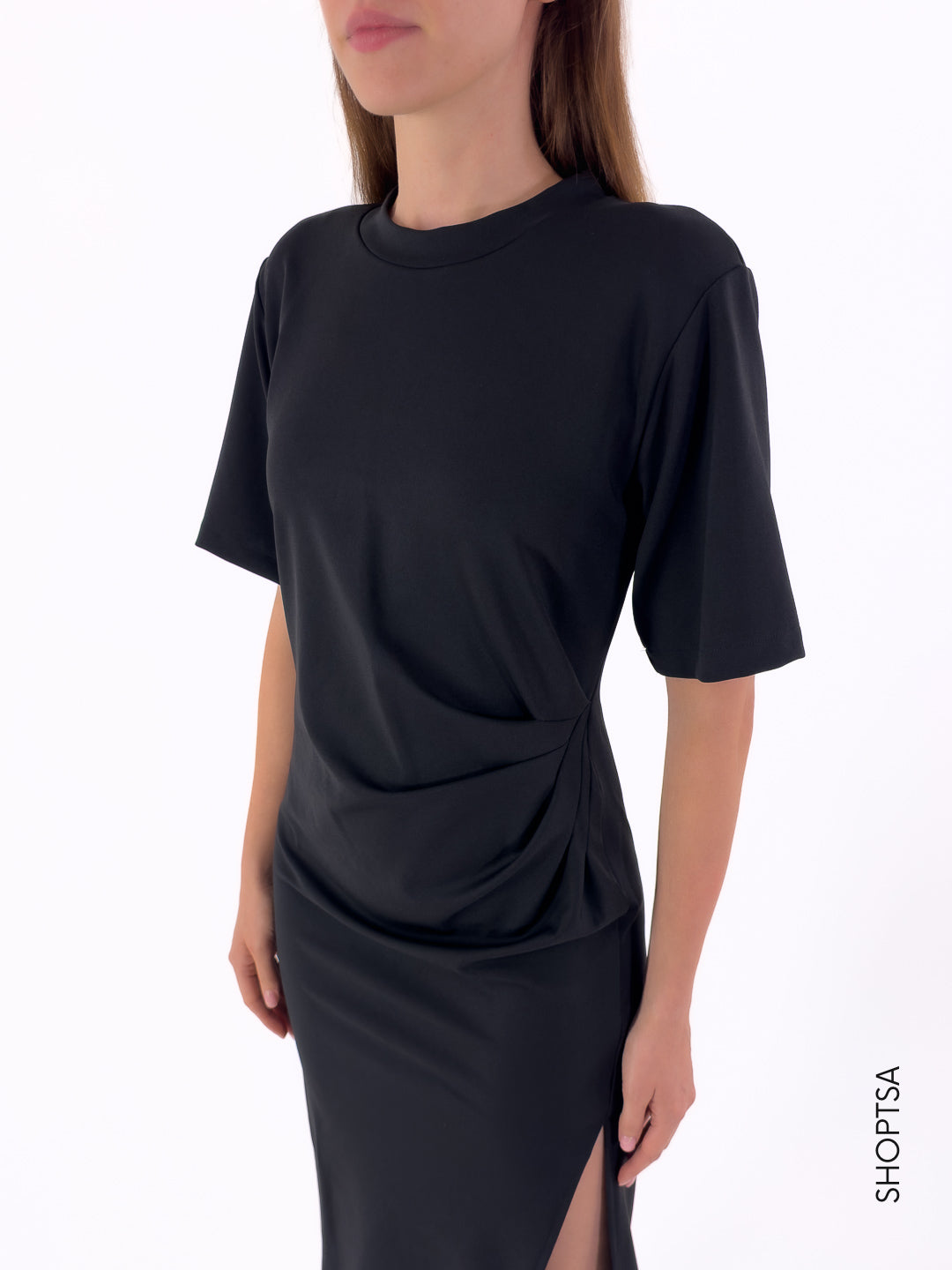 Abito stretch con spacco ANGELA