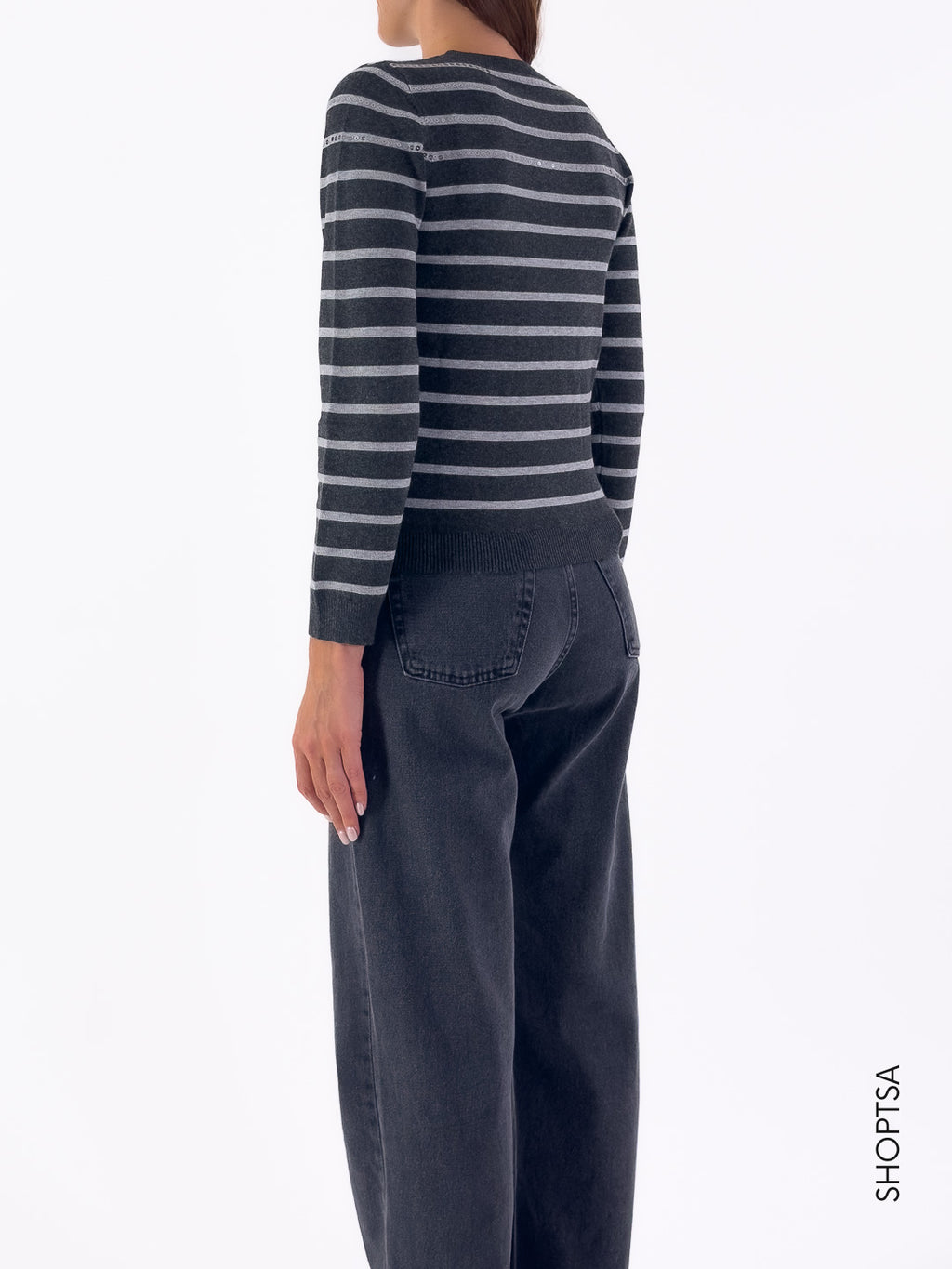 Maglioncino riga e paillettes