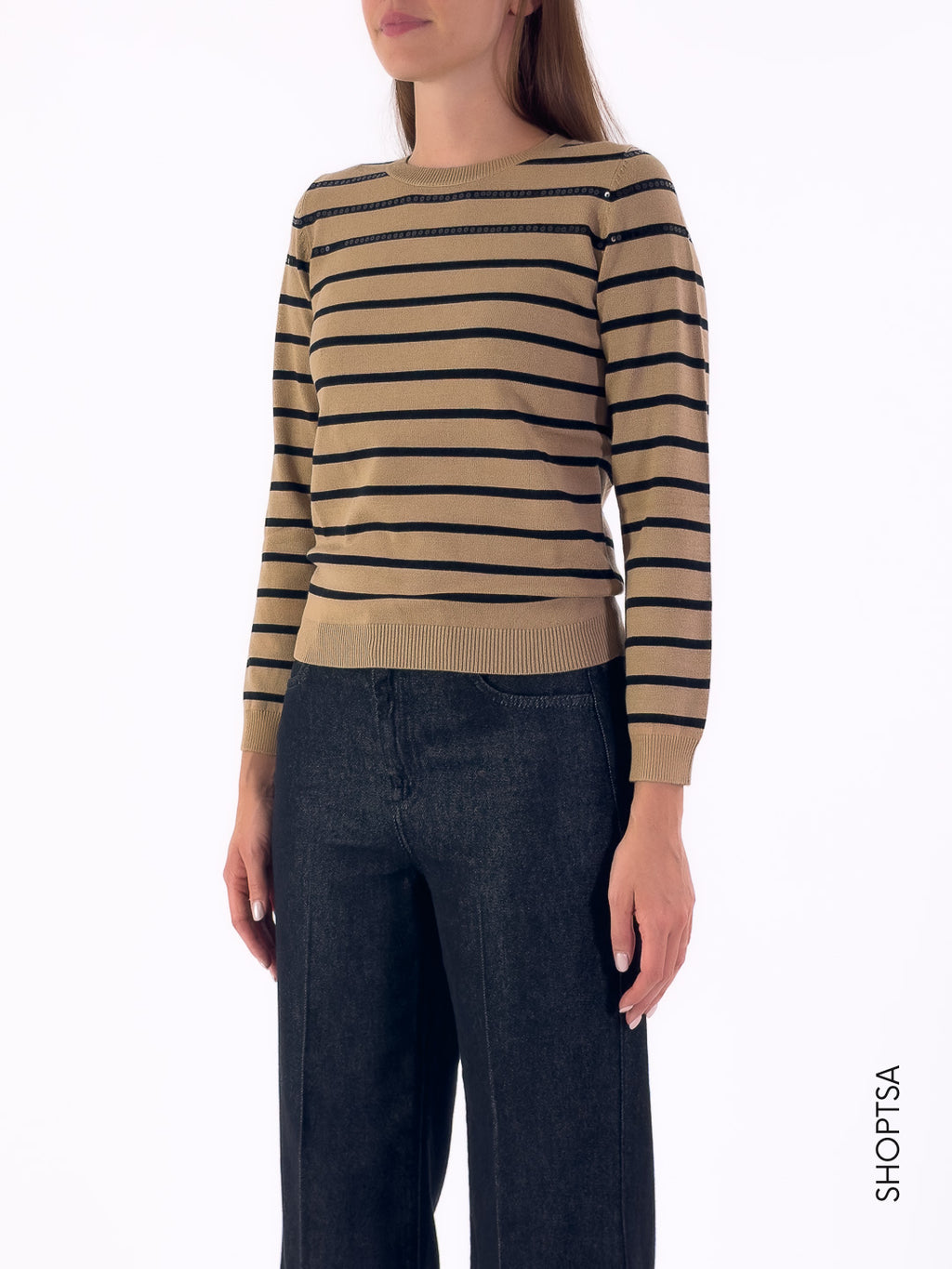 Maglioncino riga e paillettes