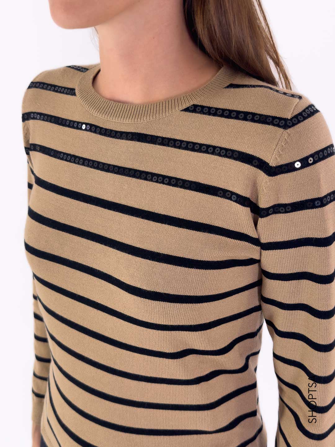 Maglioncino riga e paillettes