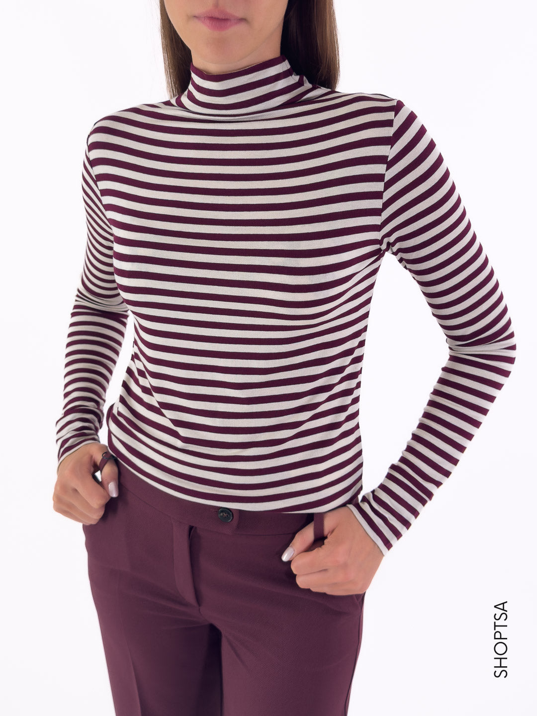 T-shirt lupetto in jersey