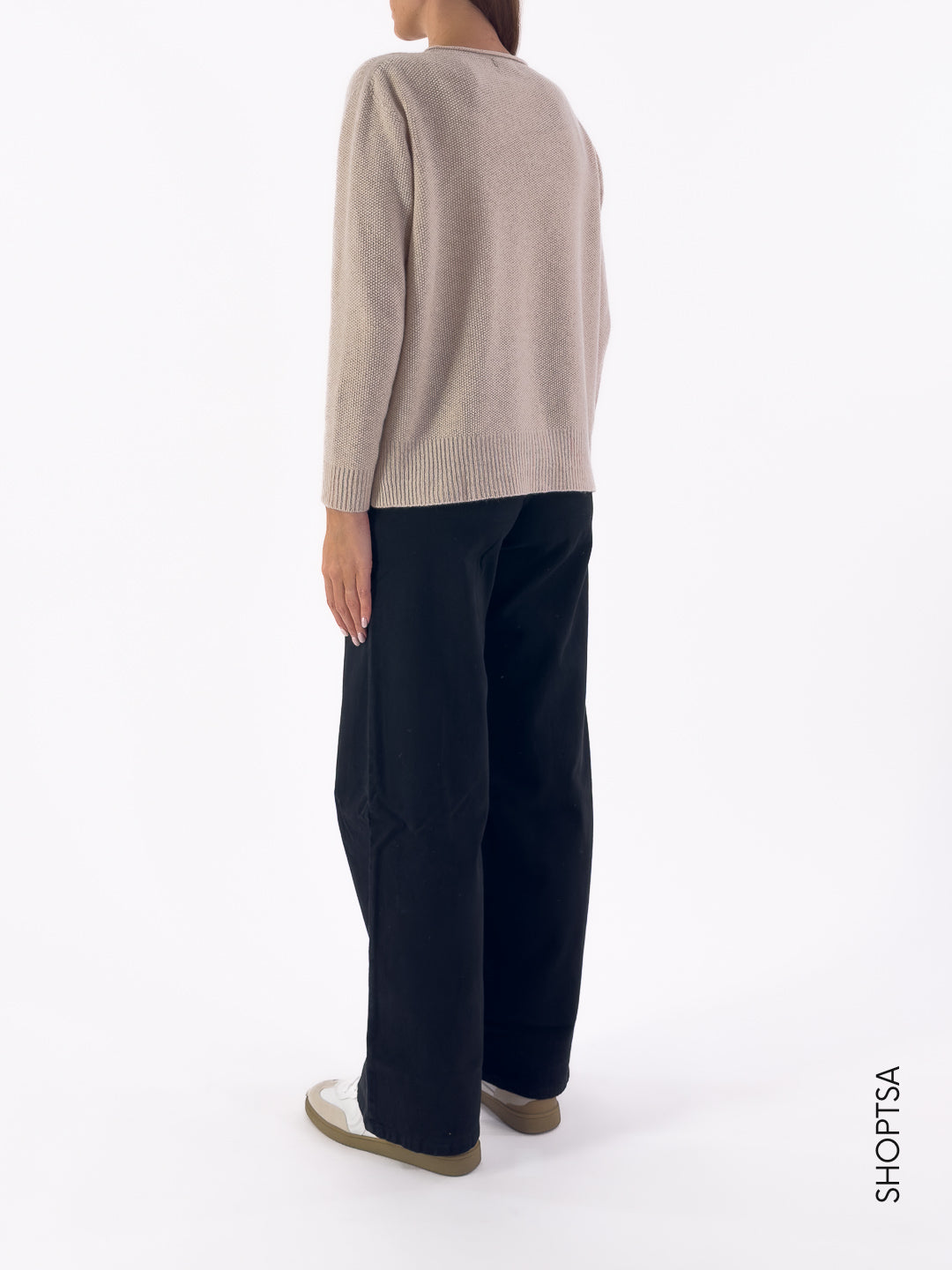 Maglia in lana punto riso