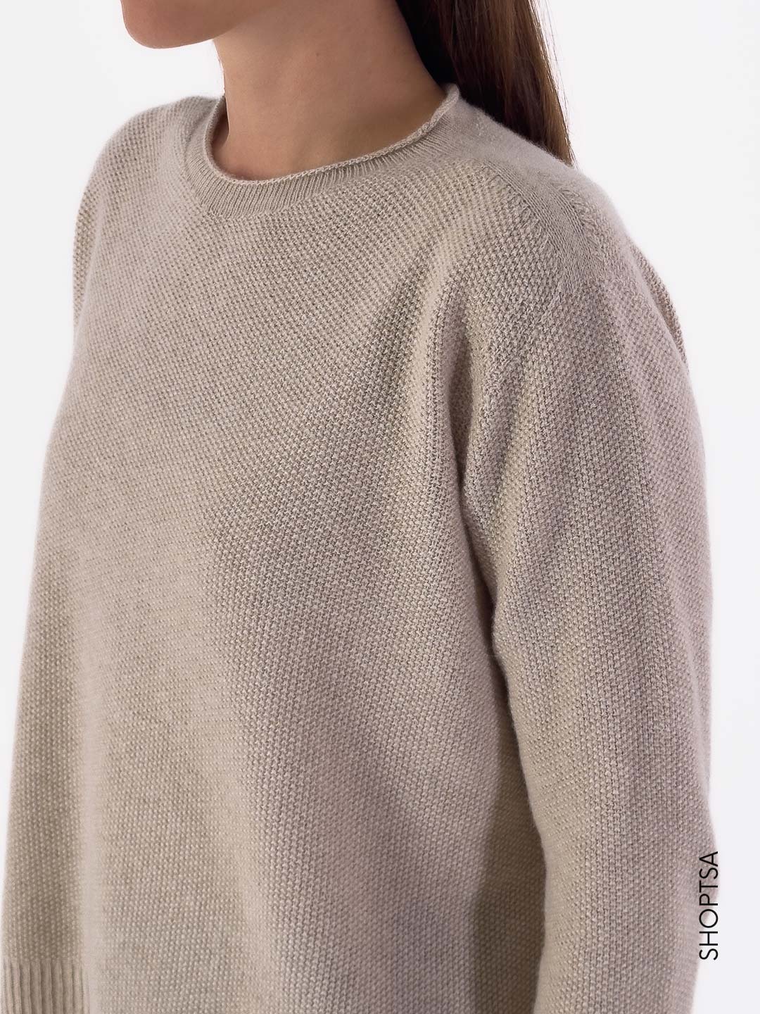 Maglia in lana punto riso