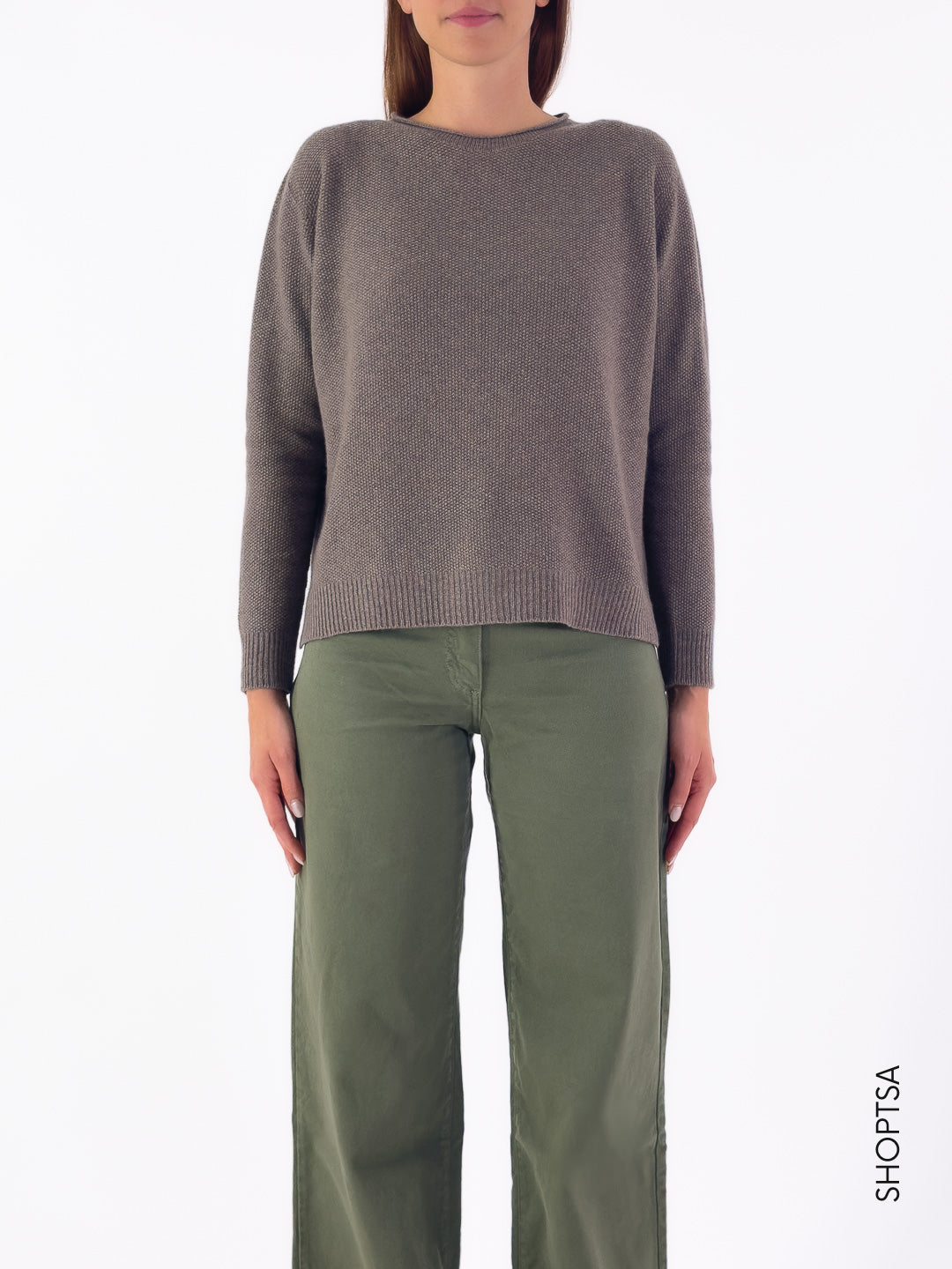 Maglia in lana punto riso