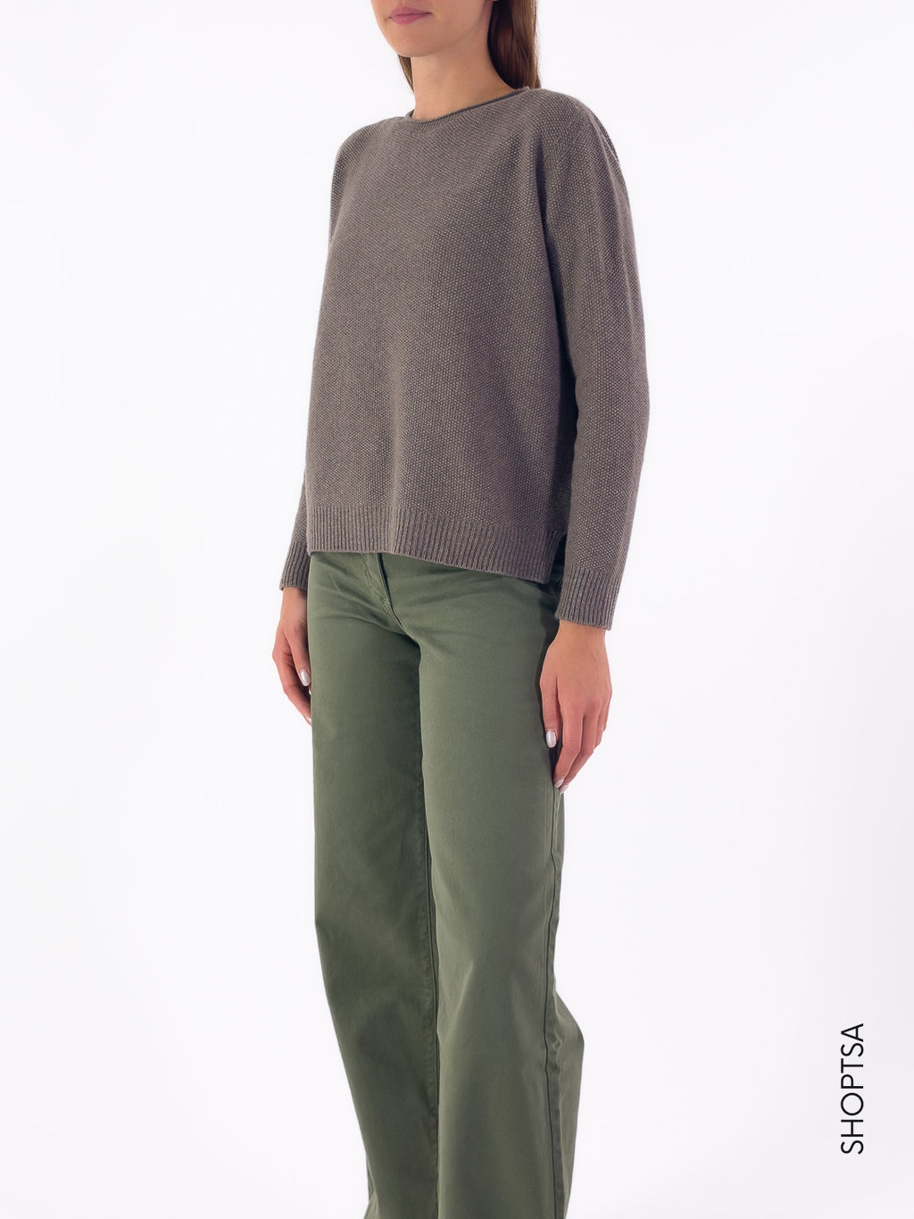 Maglia in lana punto riso