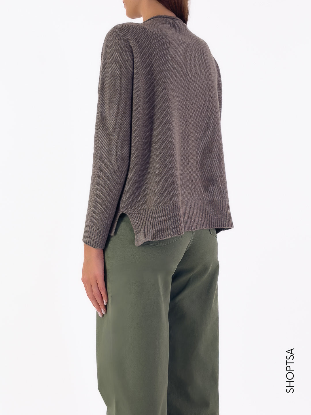 Maglia in lana punto riso