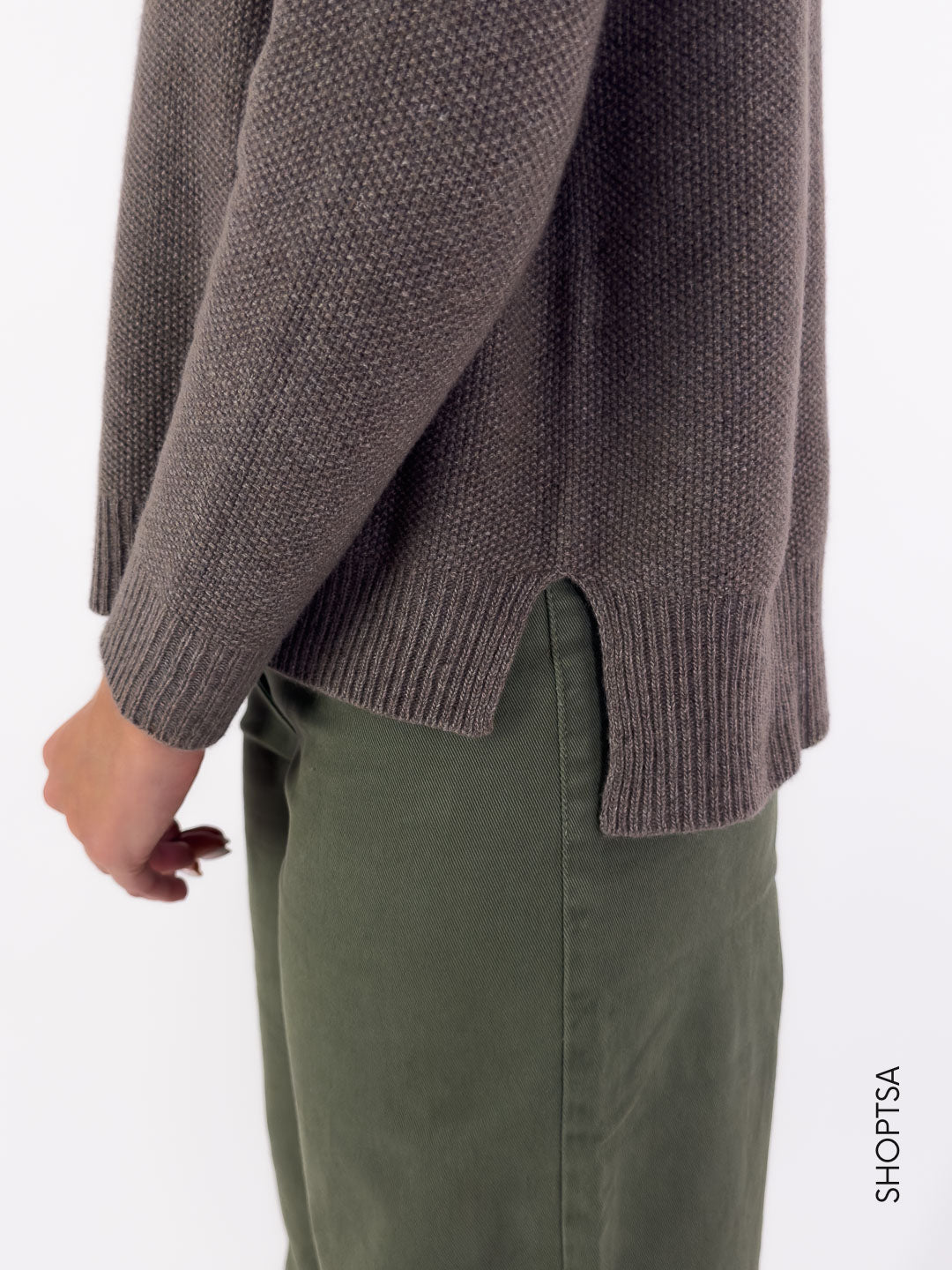 Maglia in lana punto riso