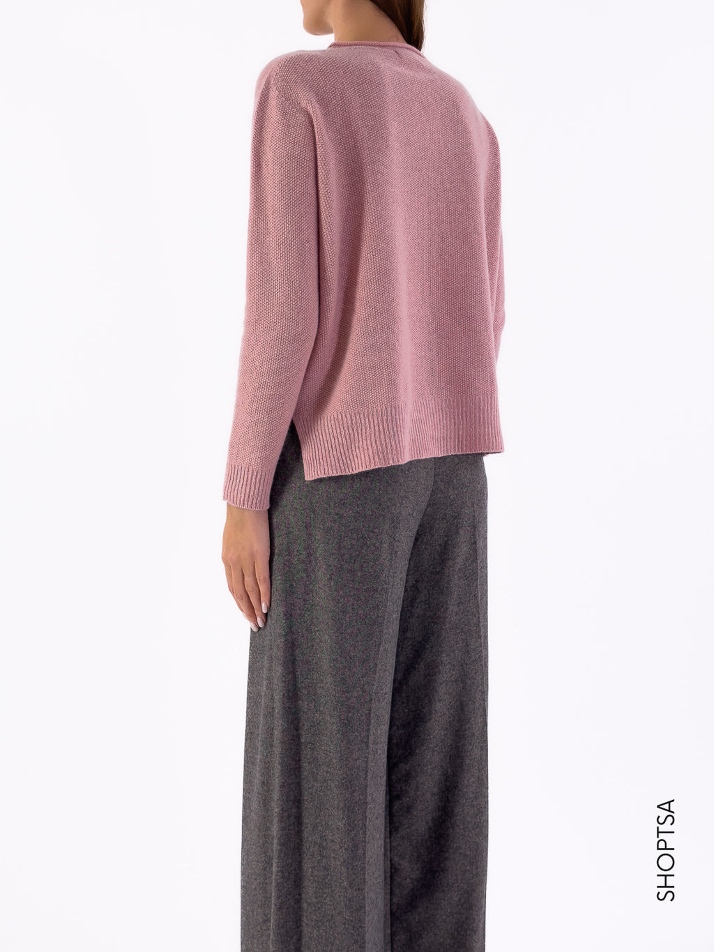 Maglia in lana punto riso