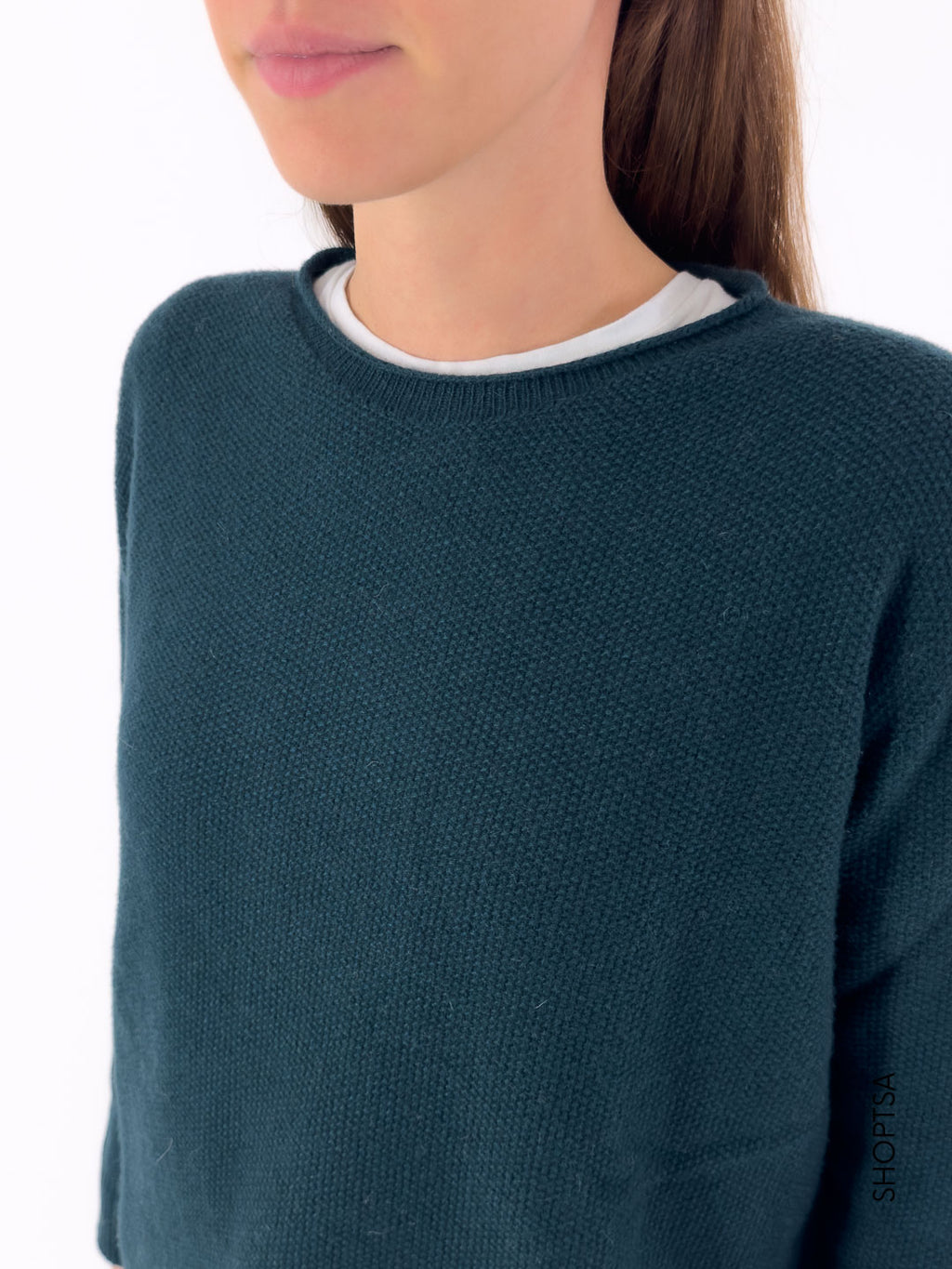 Maglia in lana punto riso