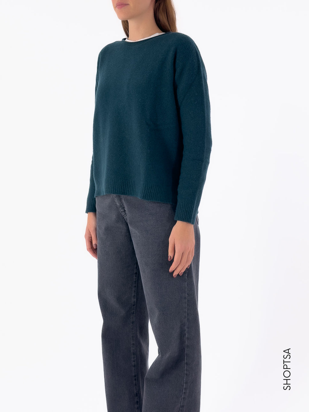 Maglia in lana punto riso