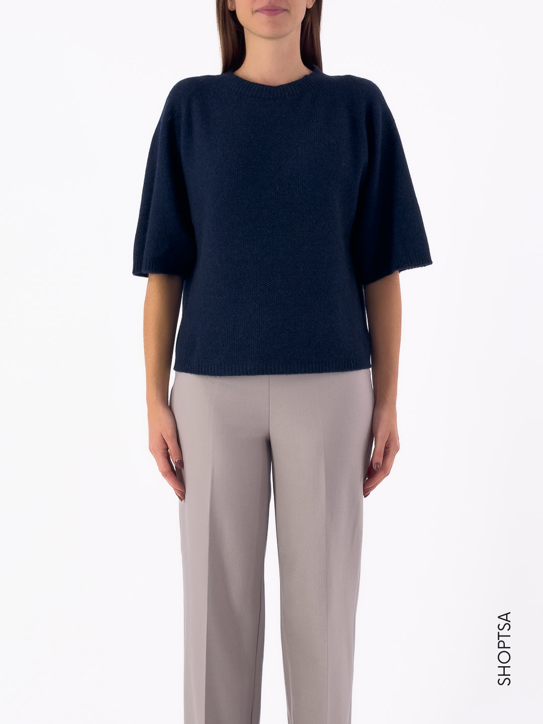 Maglia punto riso volume manica 40225