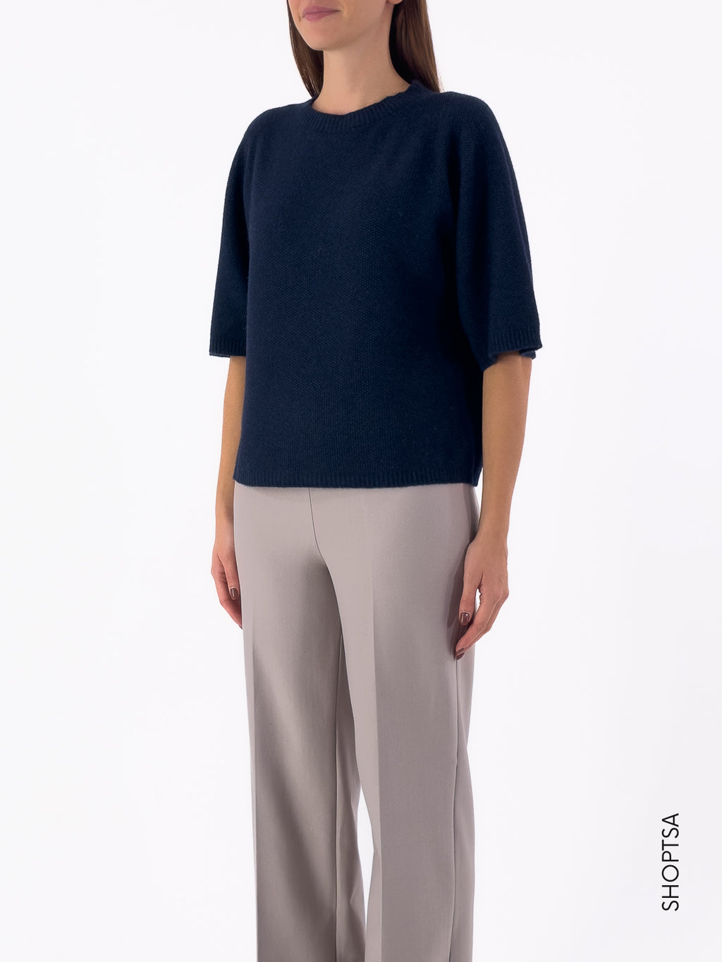 Maglia punto riso volume manica 40225