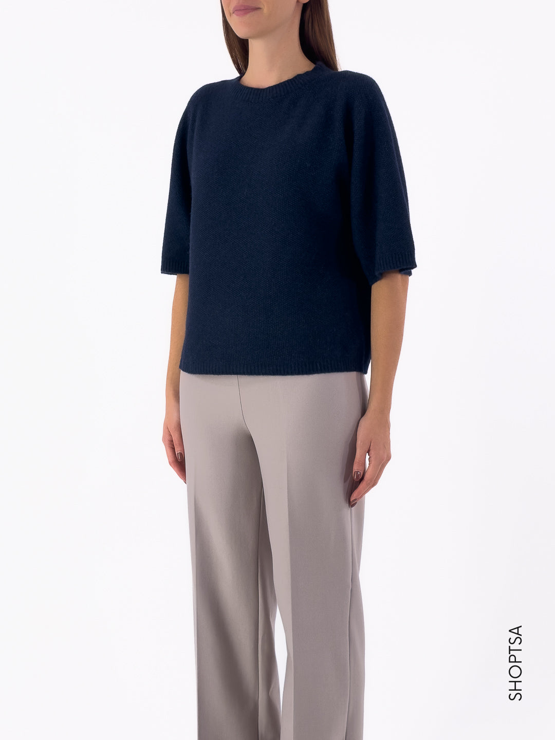 Maglia punto riso volume manica 40225