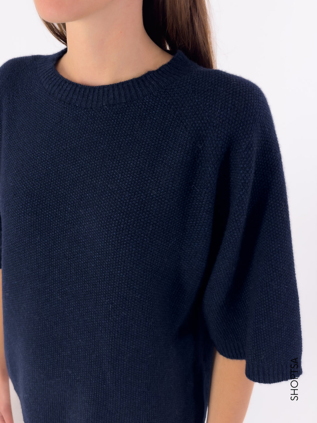 Maglia punto riso volume manica 40225