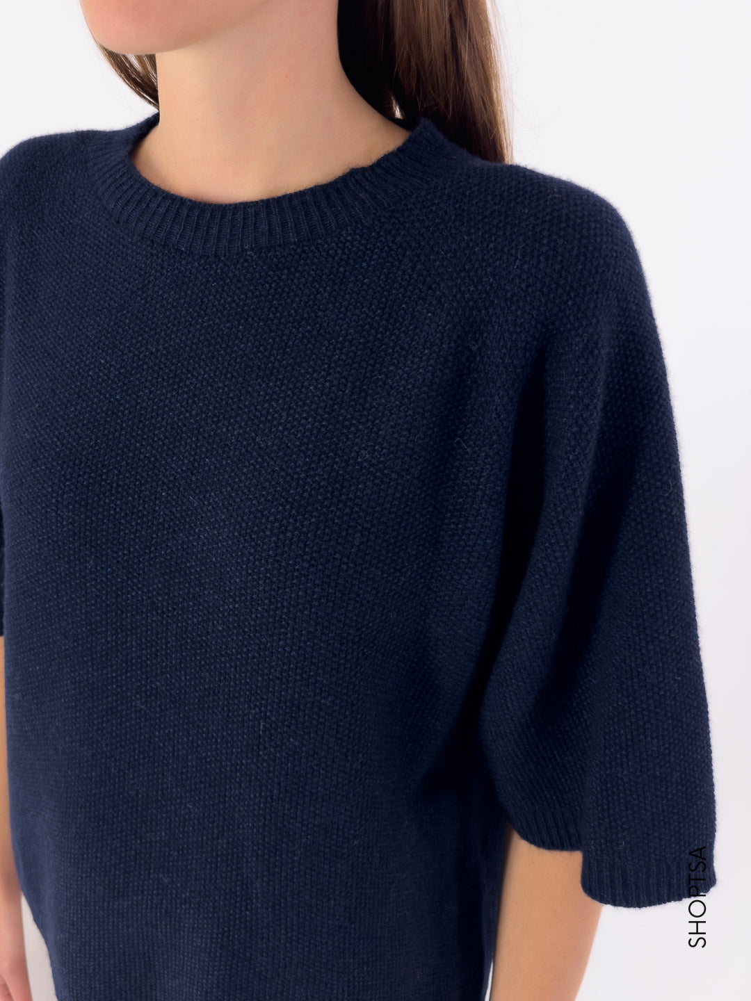 Maglia punto riso volume manica 40225