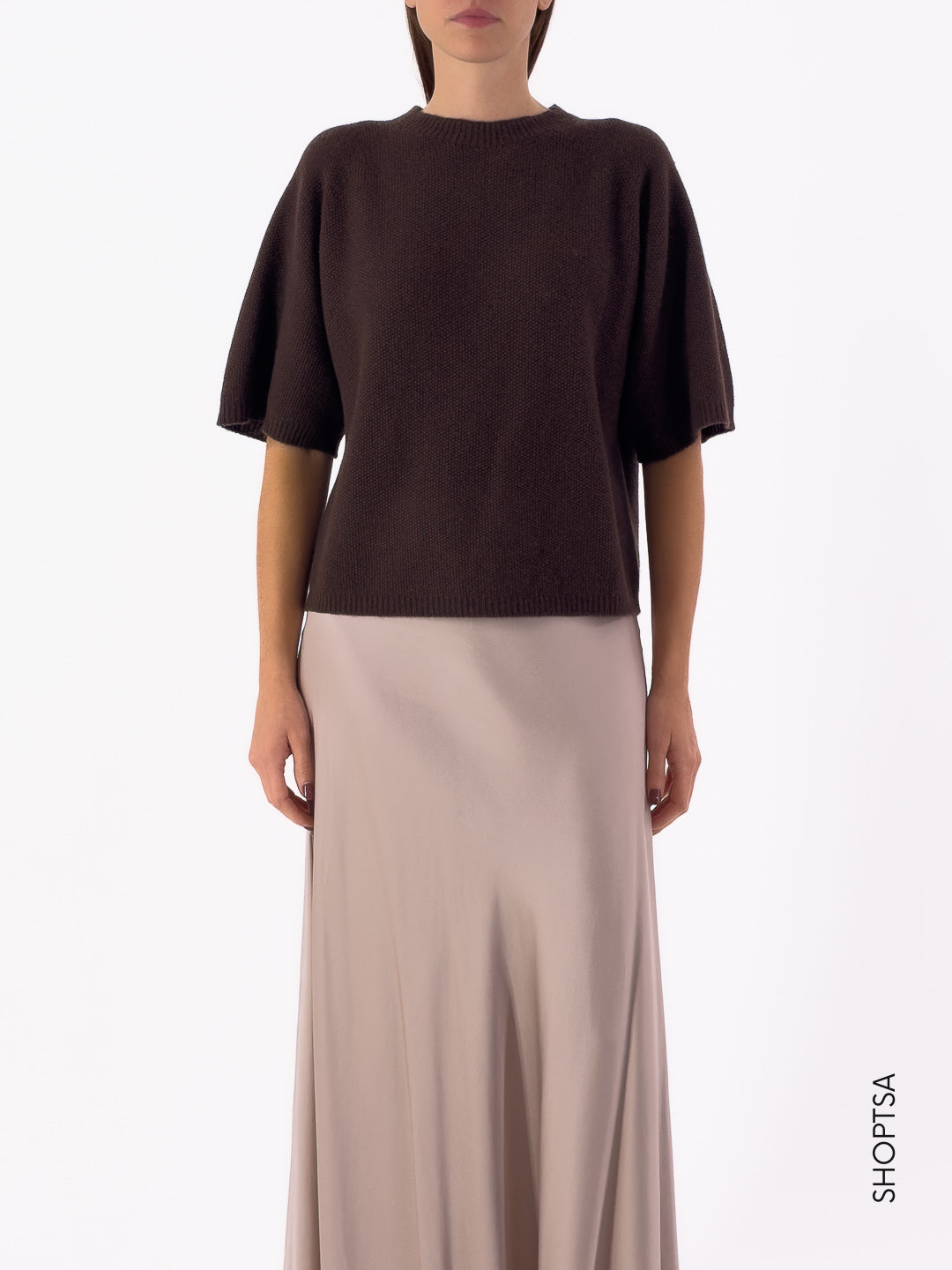 Maglia punto riso volume manica 40225