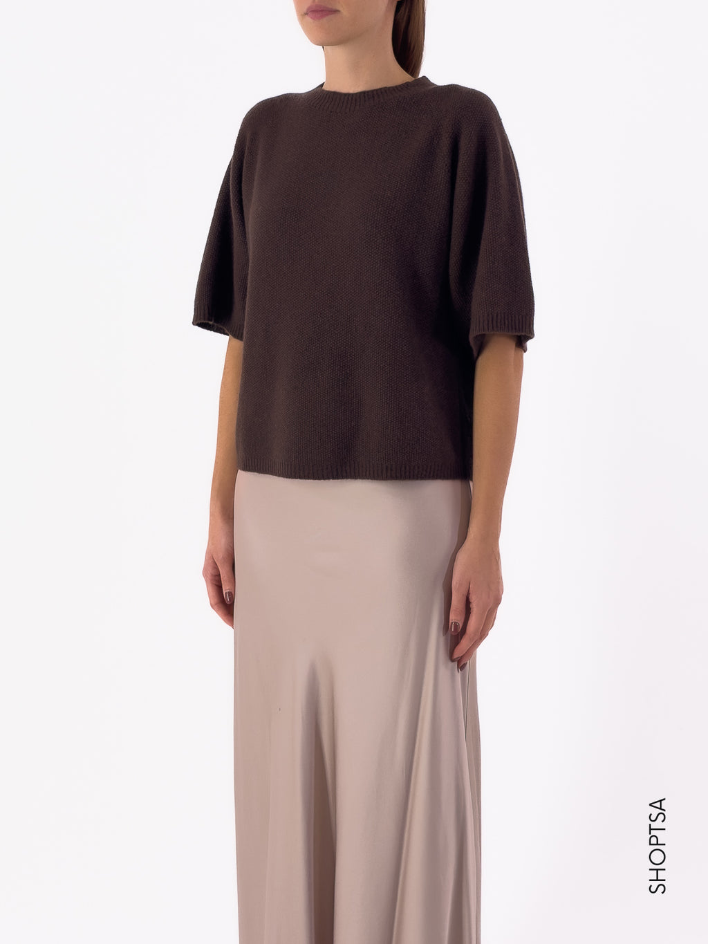 Maglia punto riso volume manica 40225