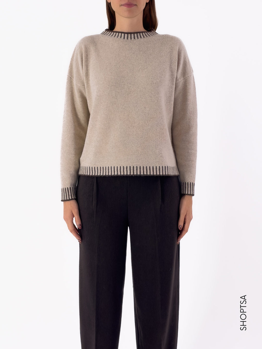 Maglia cashmere e lana dettagli 40311