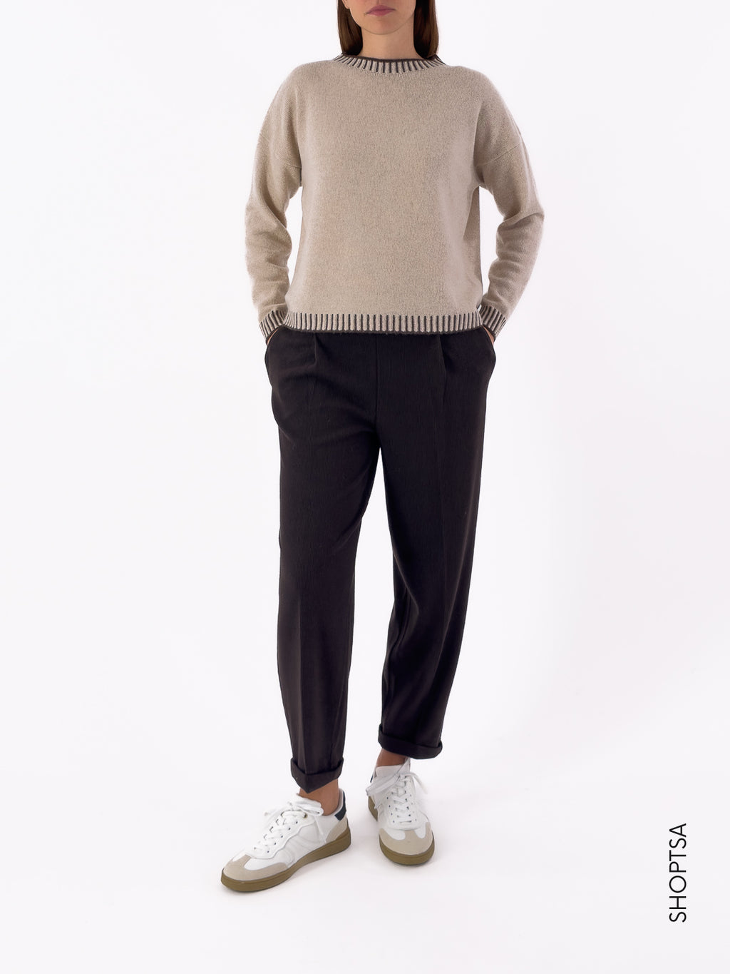 Maglia cashmere e lana dettagli 40311