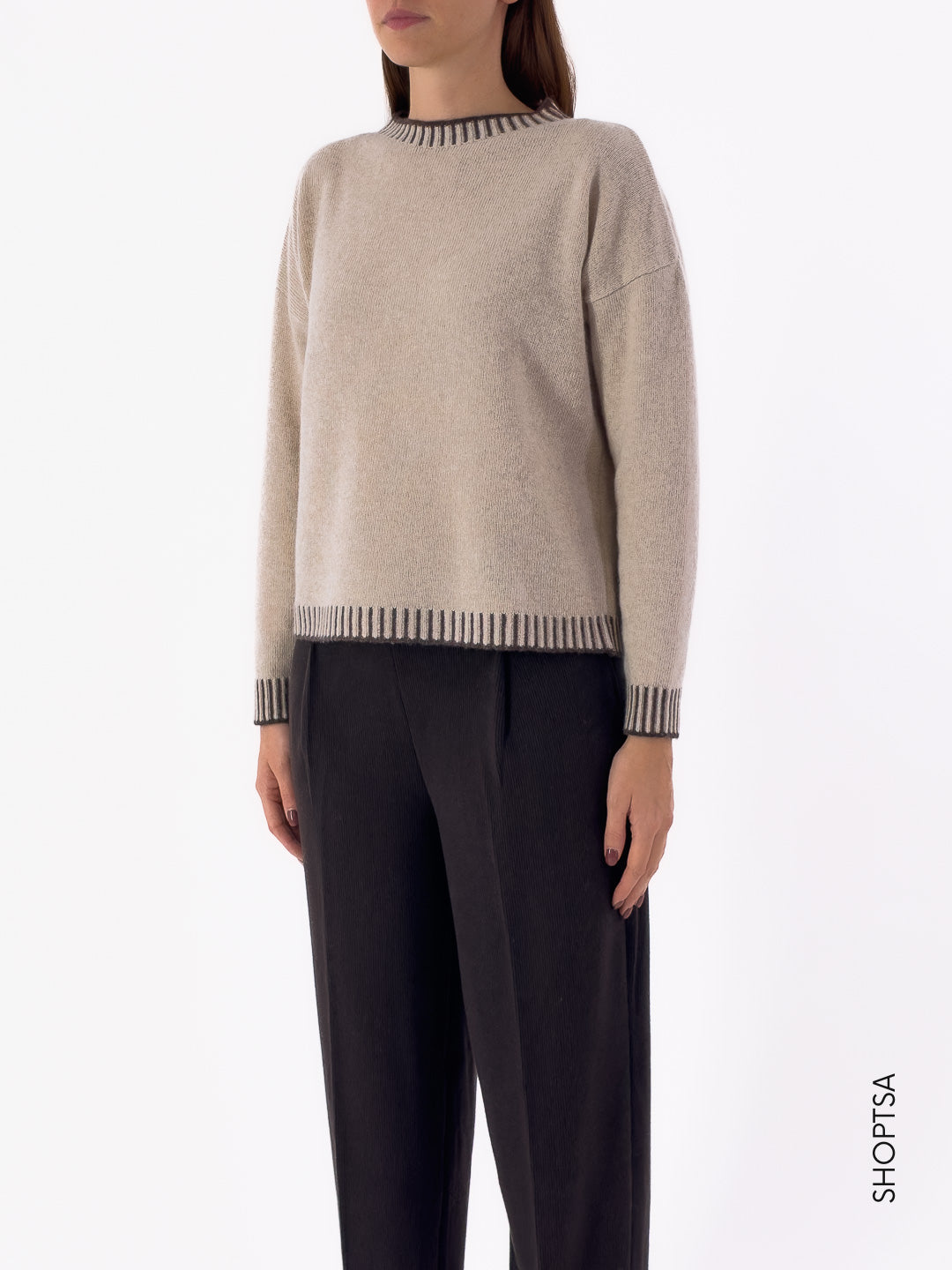 Maglia cashmere e lana dettagli 40311