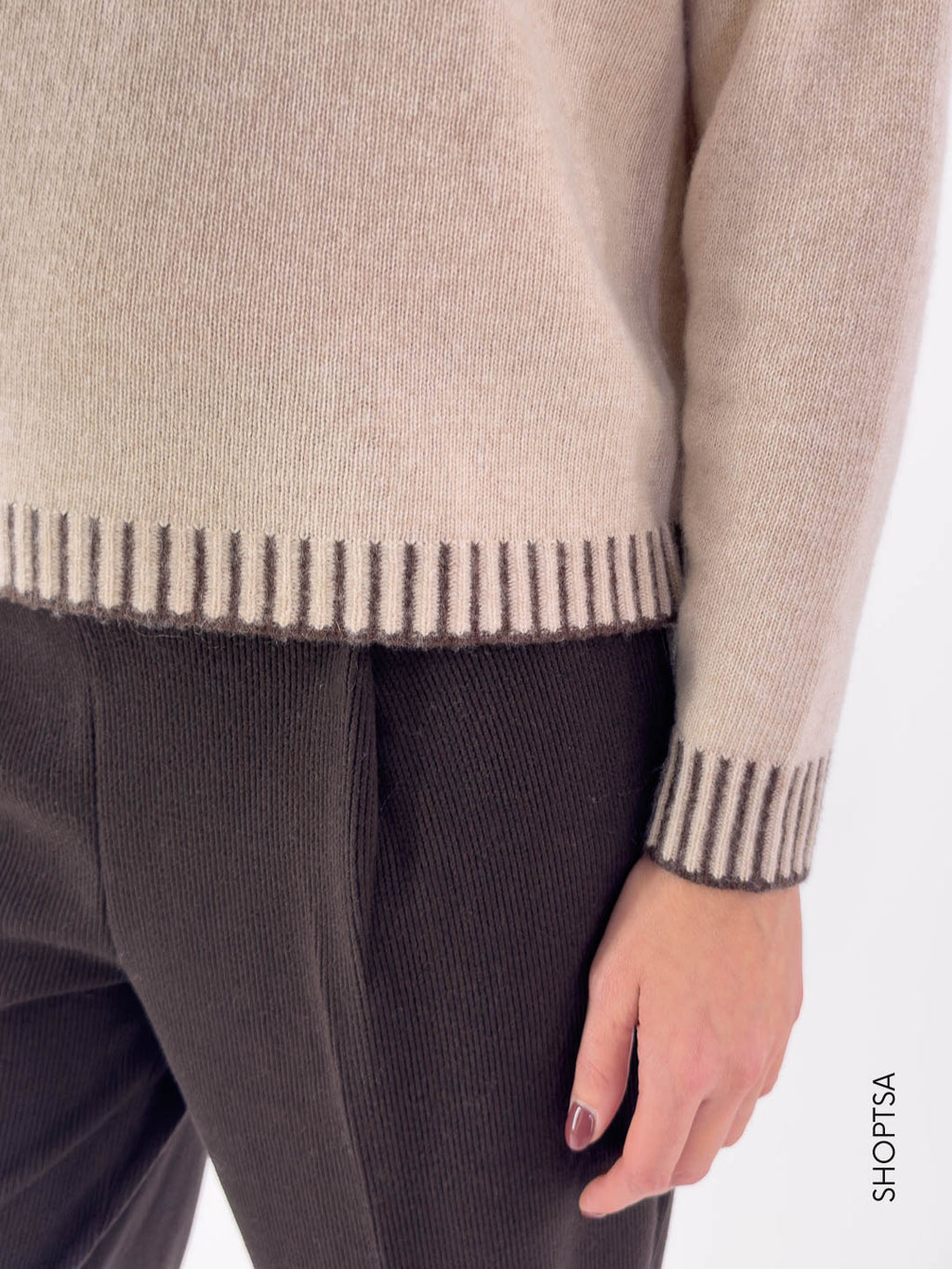 Maglia cashmere e lana dettagli 40311