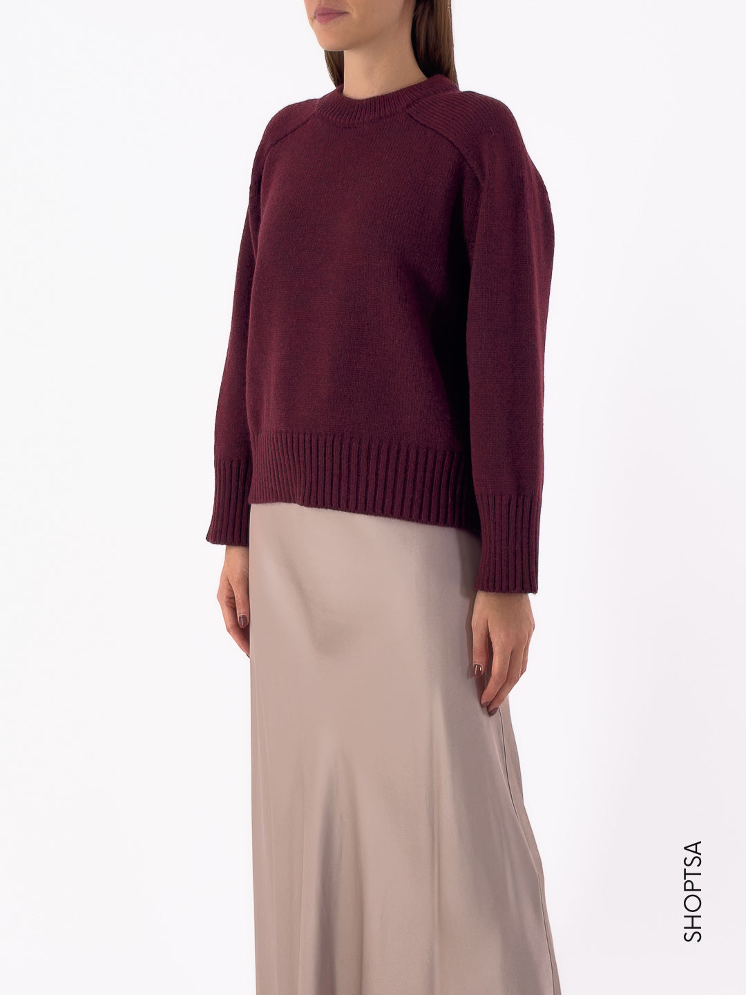 Maglione girocollo in lana SN25028