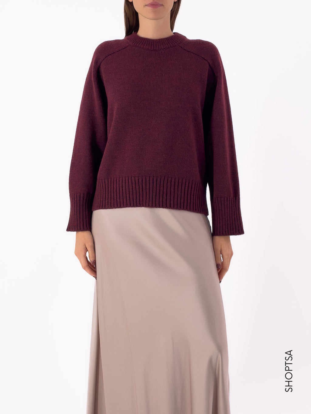 Maglione girocollo in lana SN25028