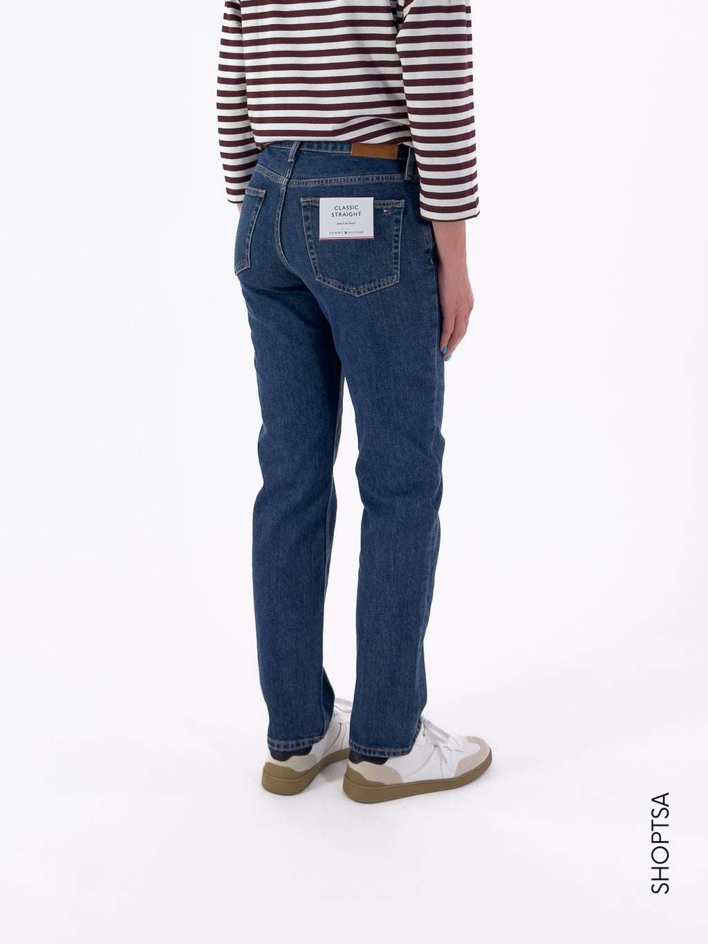 Jeans straight scuro 45672