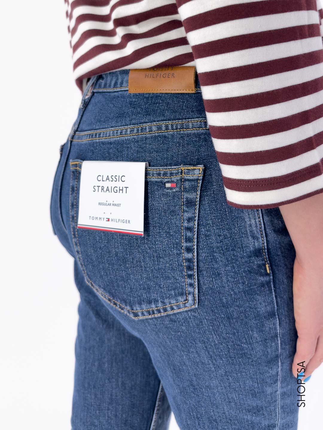 Jeans straight scuro 45672