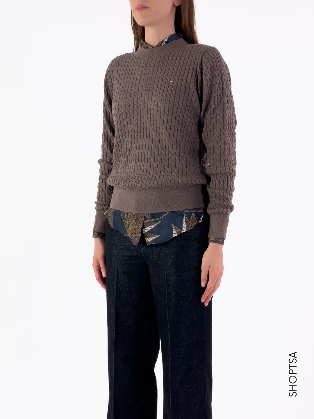 Maglioncino in cotone treccia W44993