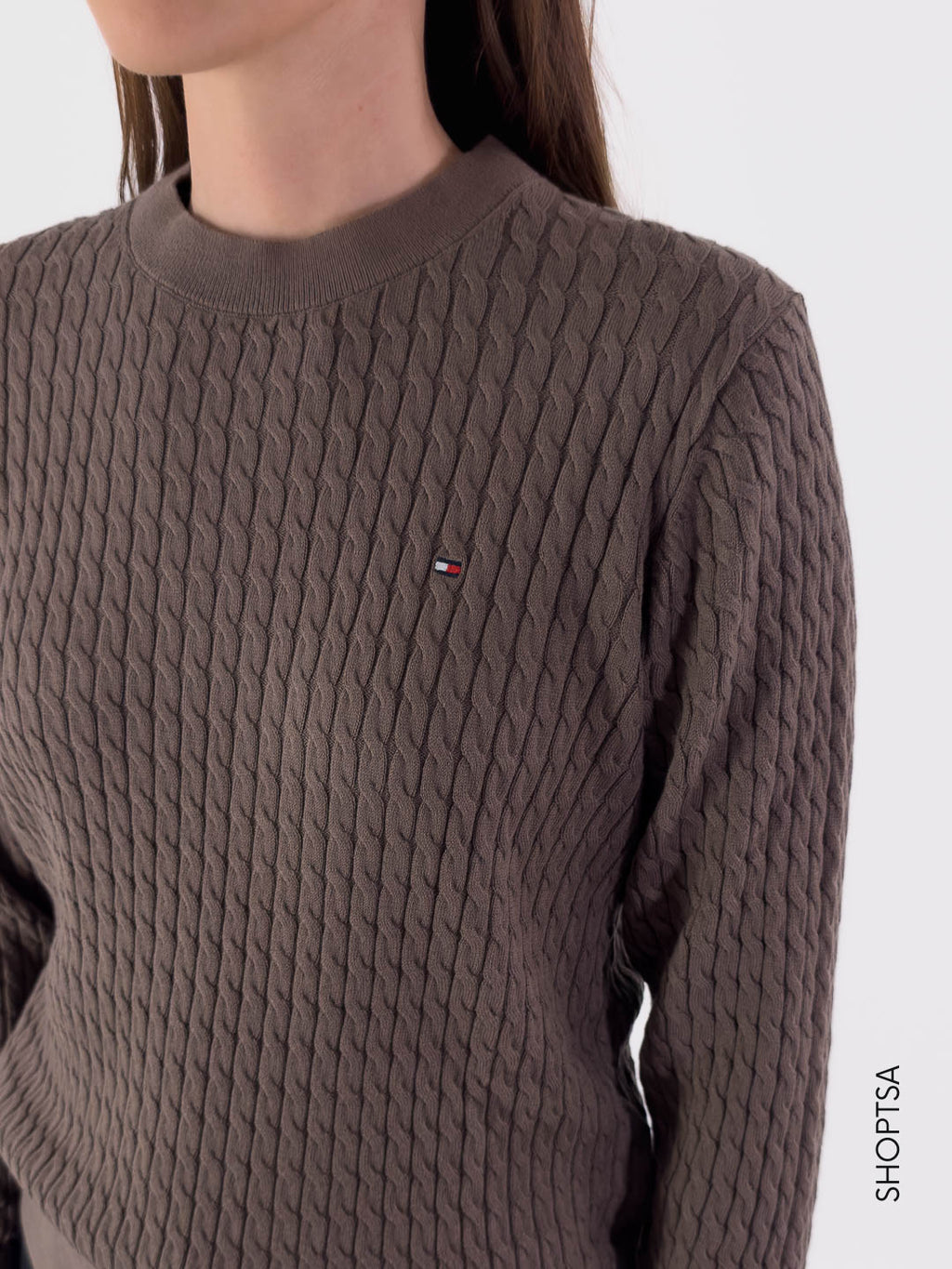 Maglioncino in cotone treccia W44993