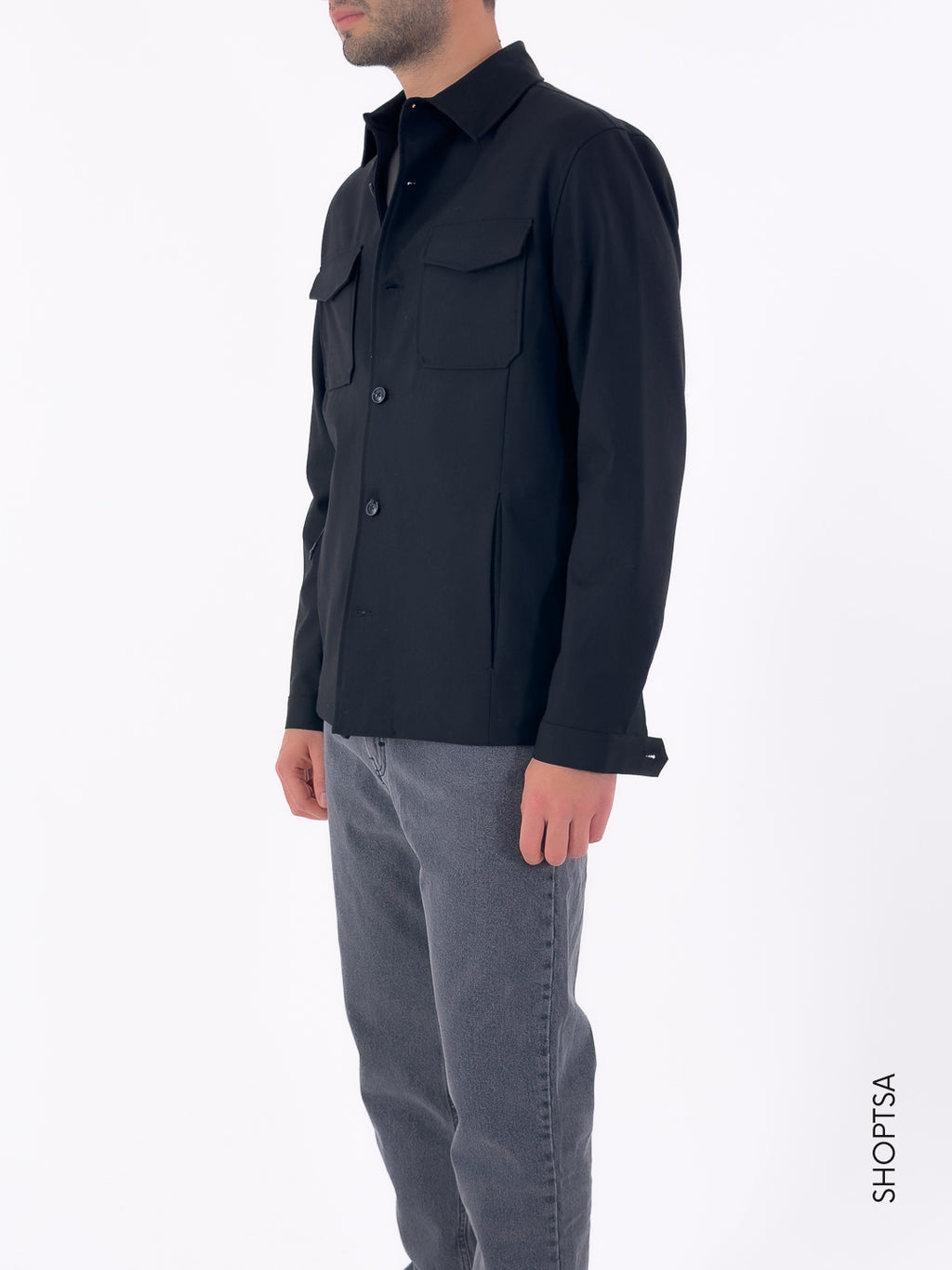 Giacca overshirt trapuntata Gbi1045