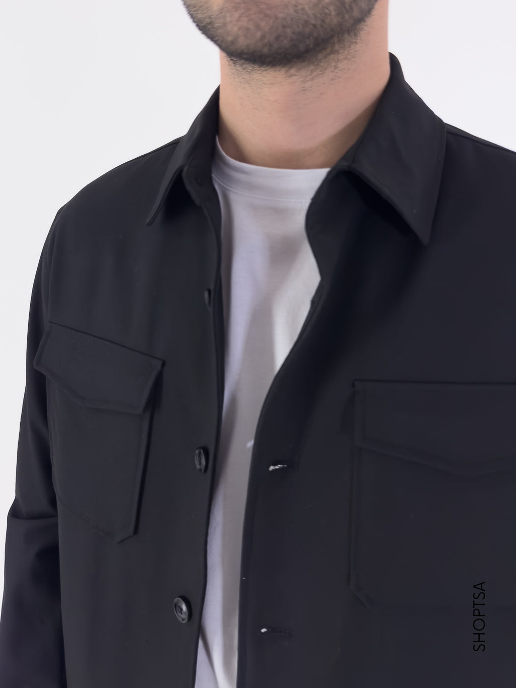 Giacca overshirt trapuntata Gbi1045