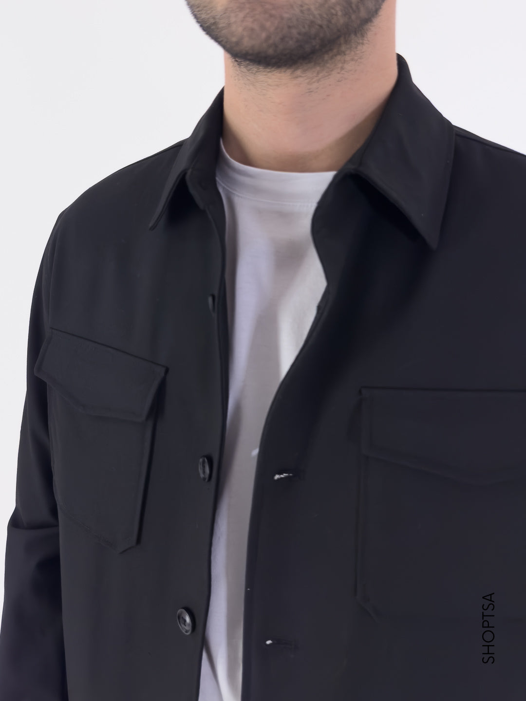 Giacca overshirt trapuntata Gbi1045