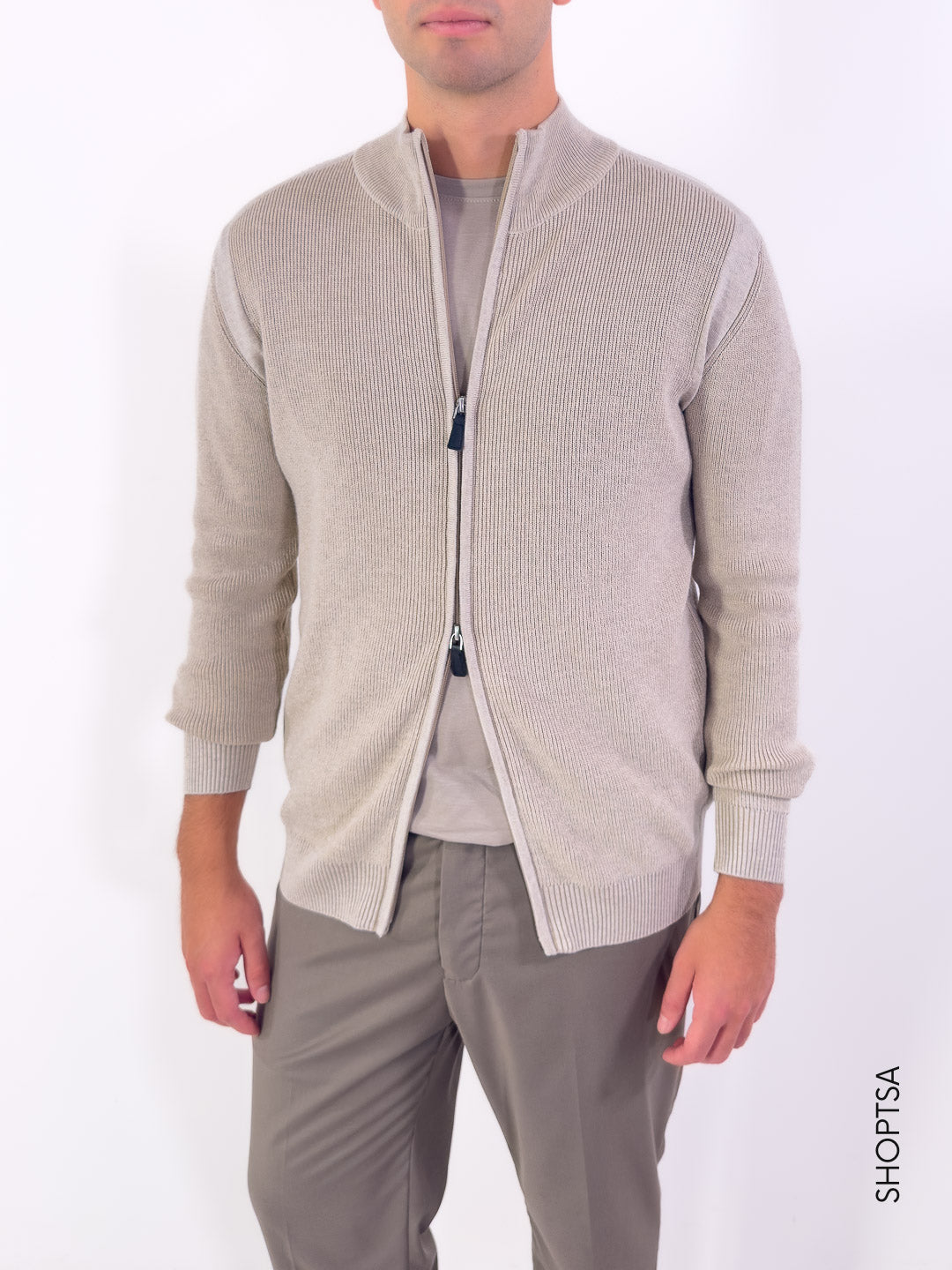 Giacca in maglia con zip MI3065